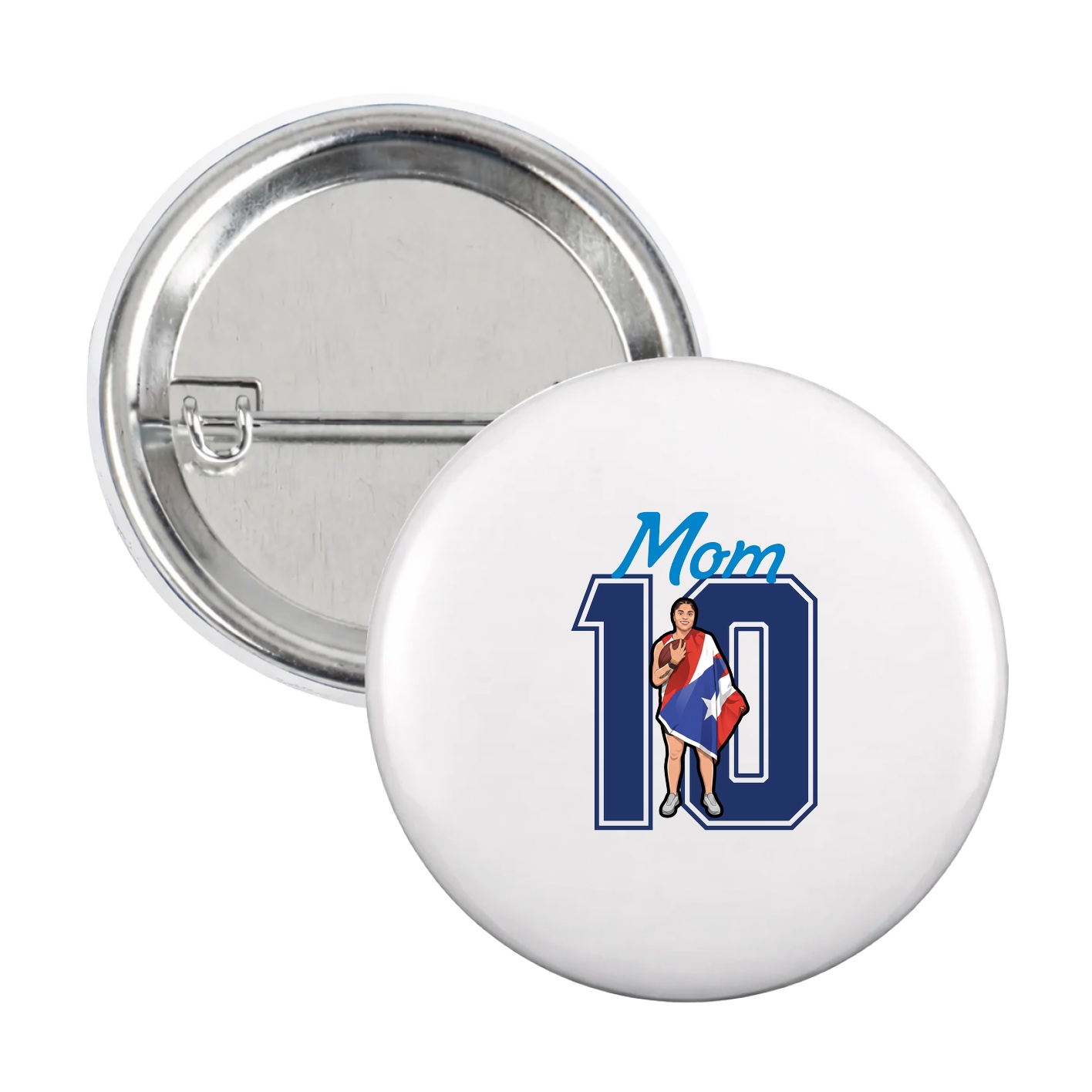 Game Day Button — Mothers Day Shirsey in White