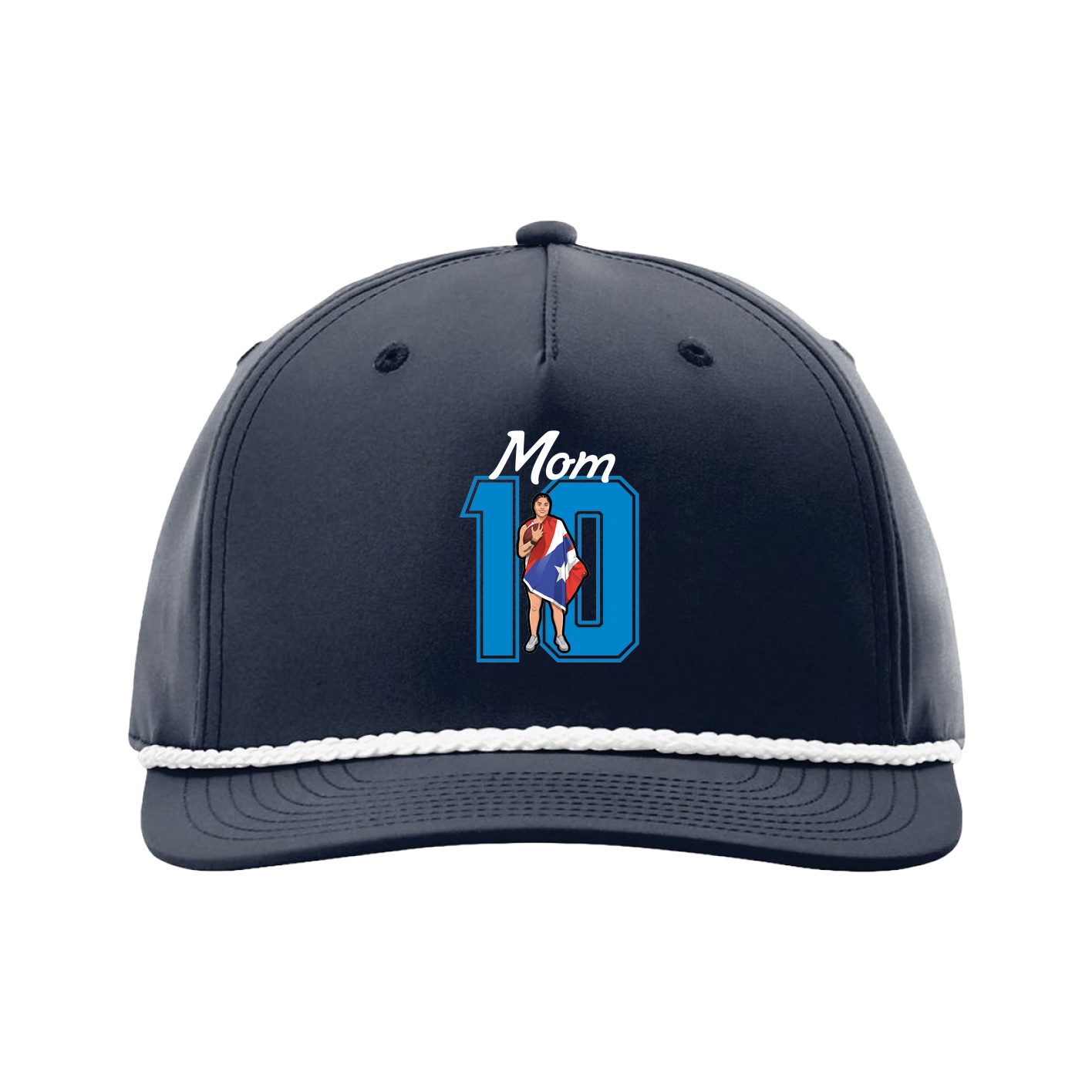 Five-Panel Classic Rope Cap — Mothers Day Shirsey in Navy