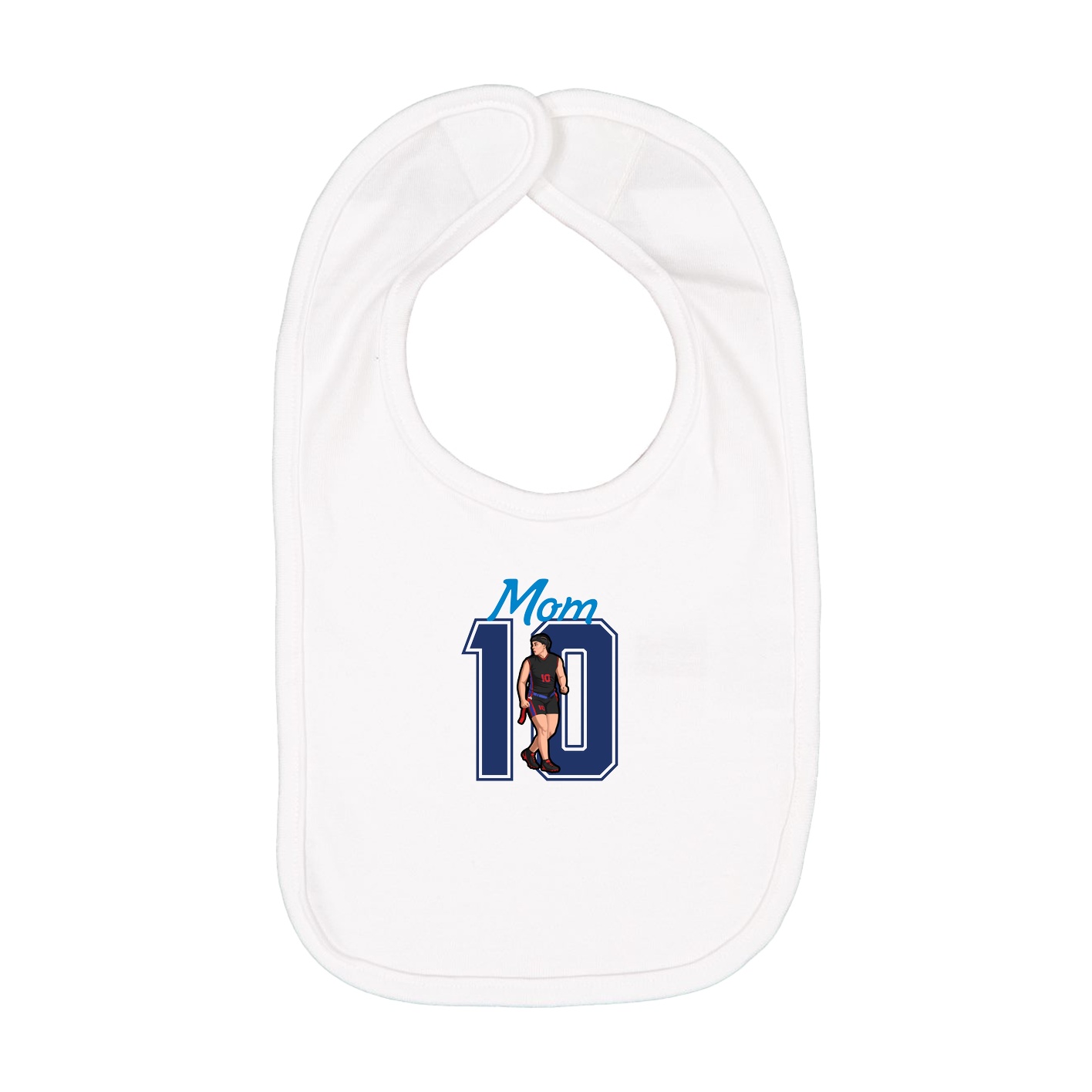 Infant Bib — Mothers Day Shirsey in White