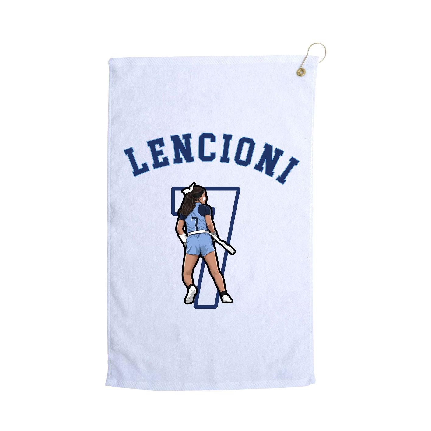 Golf Towel — Shirsey Arch in White