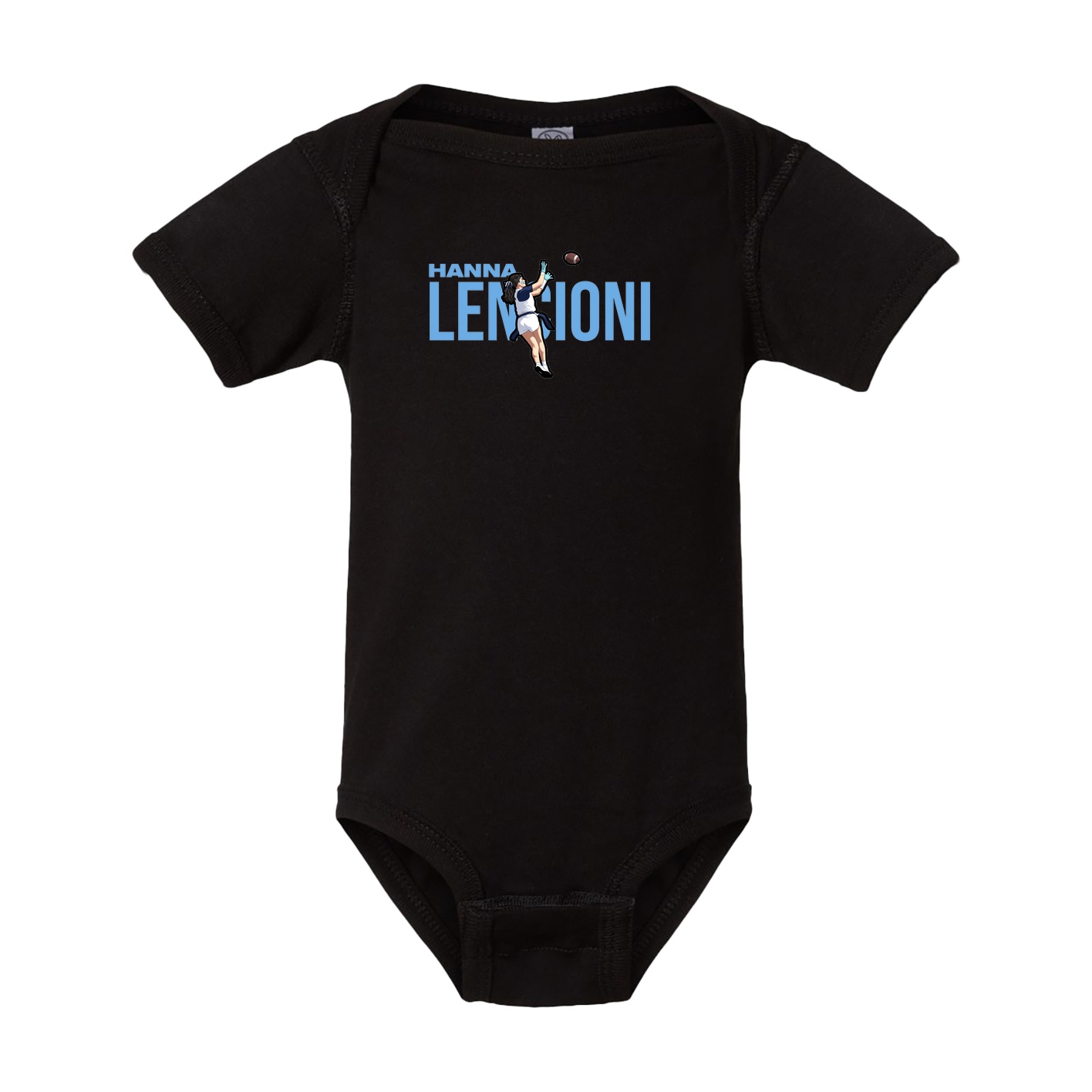 Baby Onesie — Player Name in Black