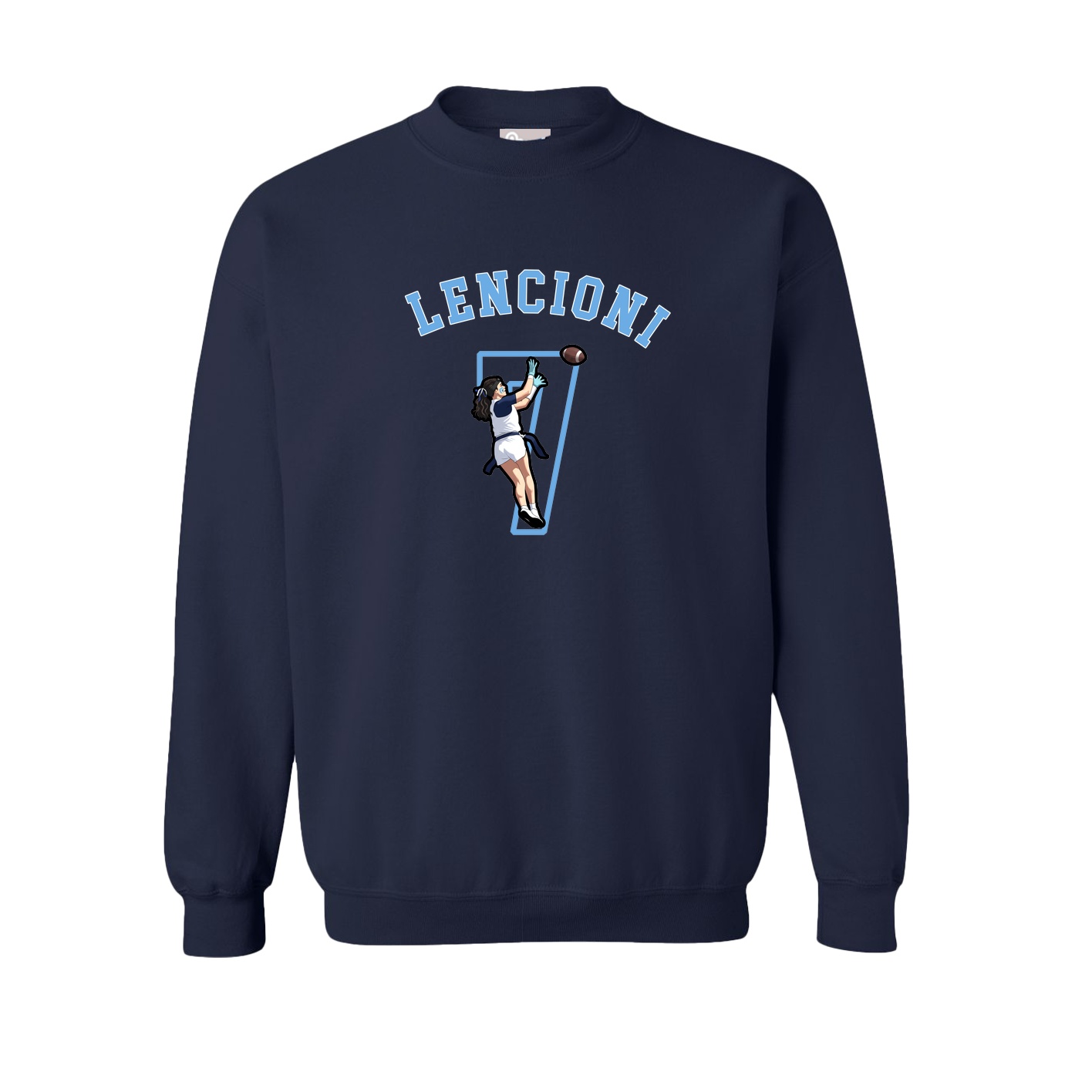 Fleece Crew — Shirsey Arch in Navy