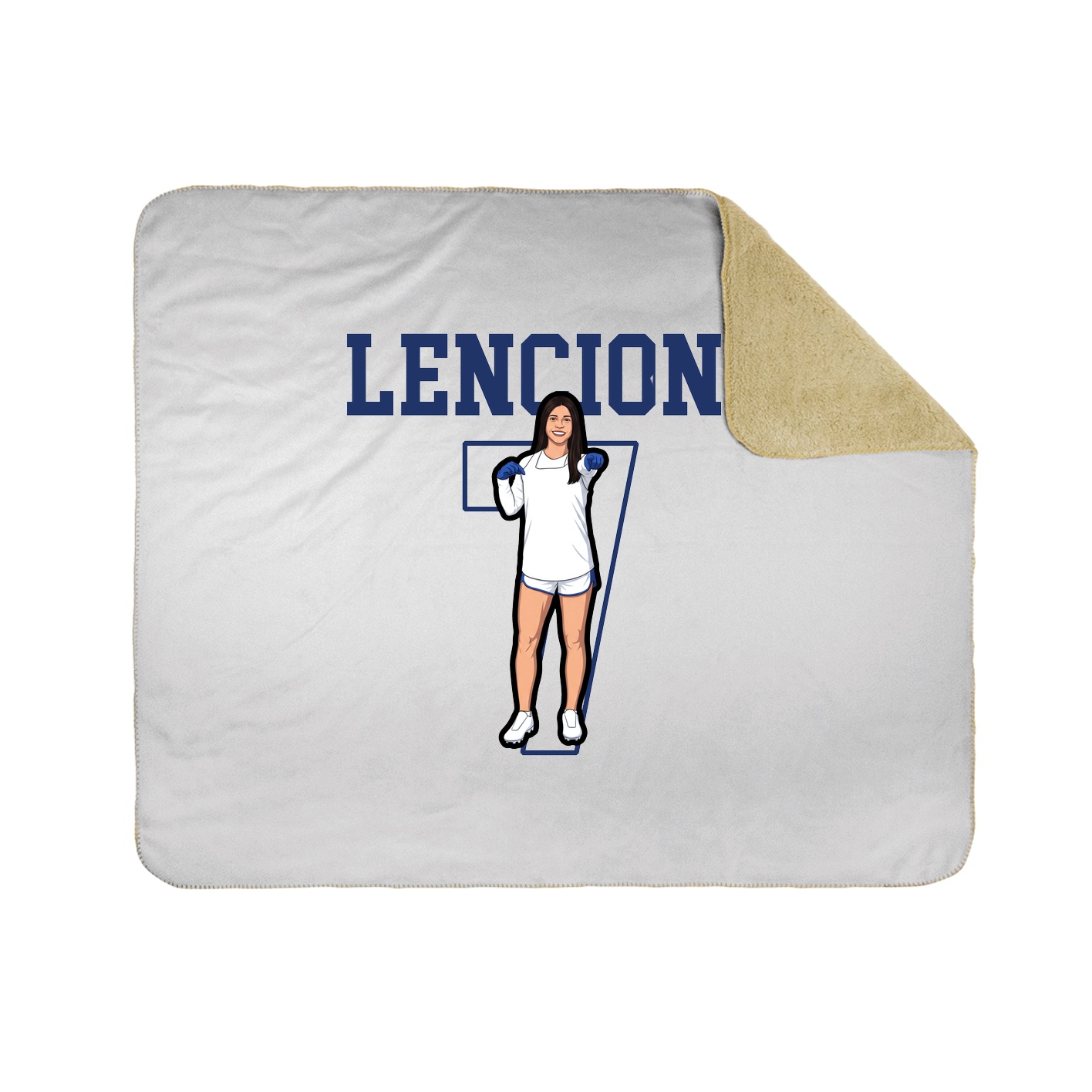 Throw Blanket — Shirsey in White