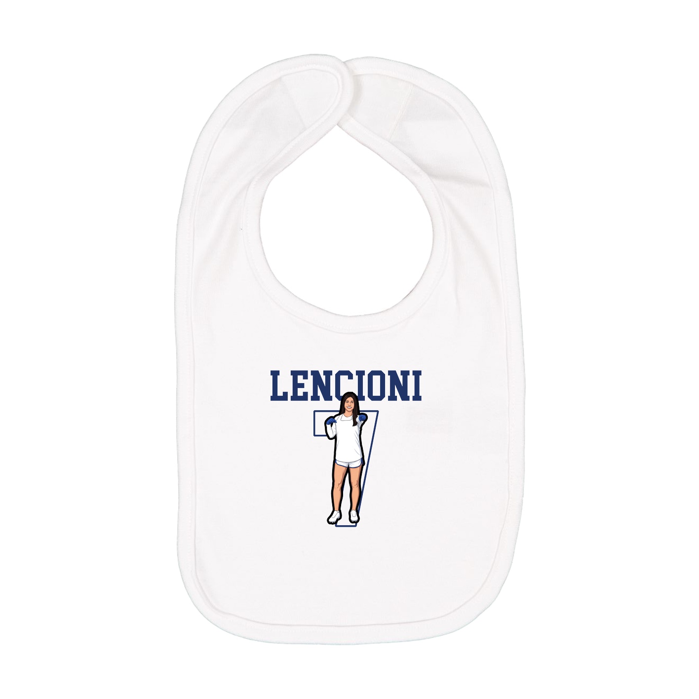 Infant Bib — Shirsey in White