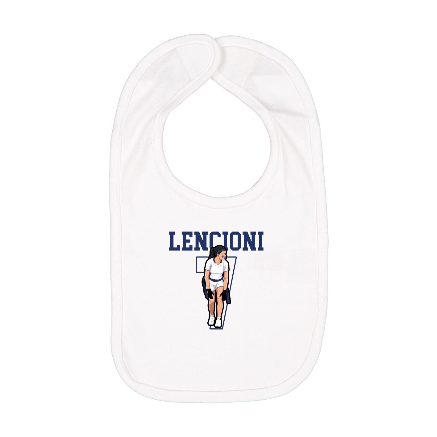Infant Bib — Shirsey in White