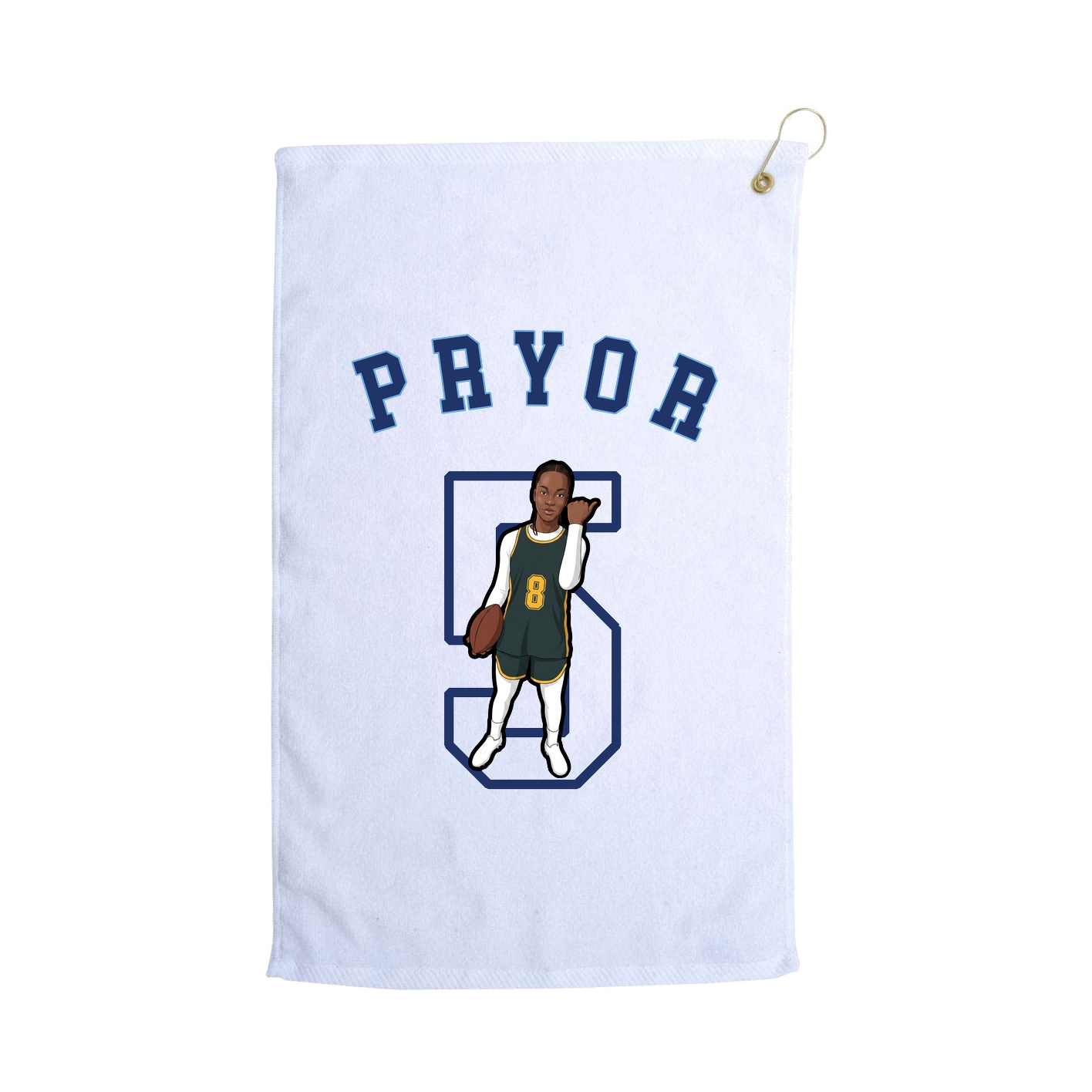 Golf Towel — Shirsey Arch in White