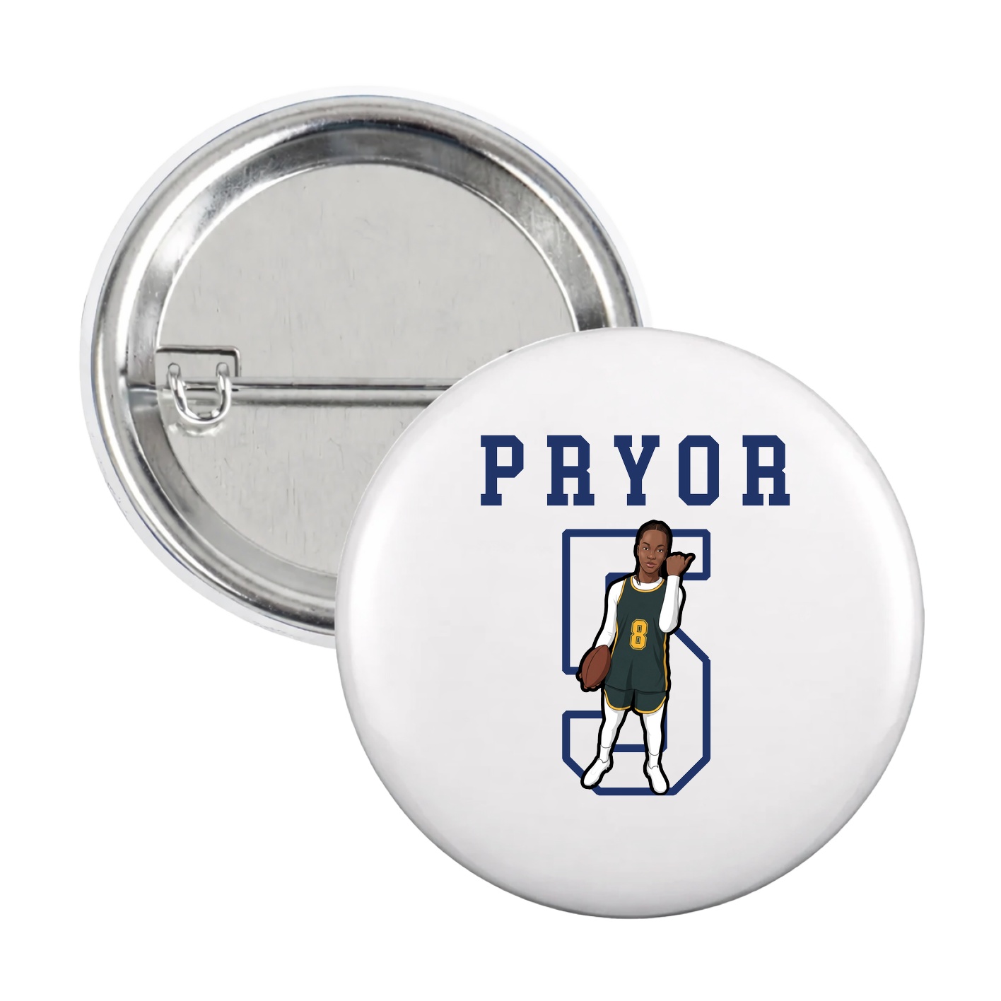Game Day Button — Shirsey in White
