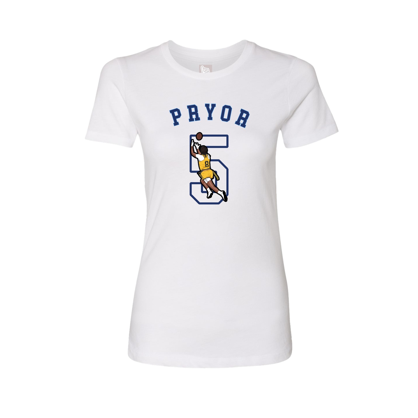 Fitted Women's Tee — Shirsey Arch in White