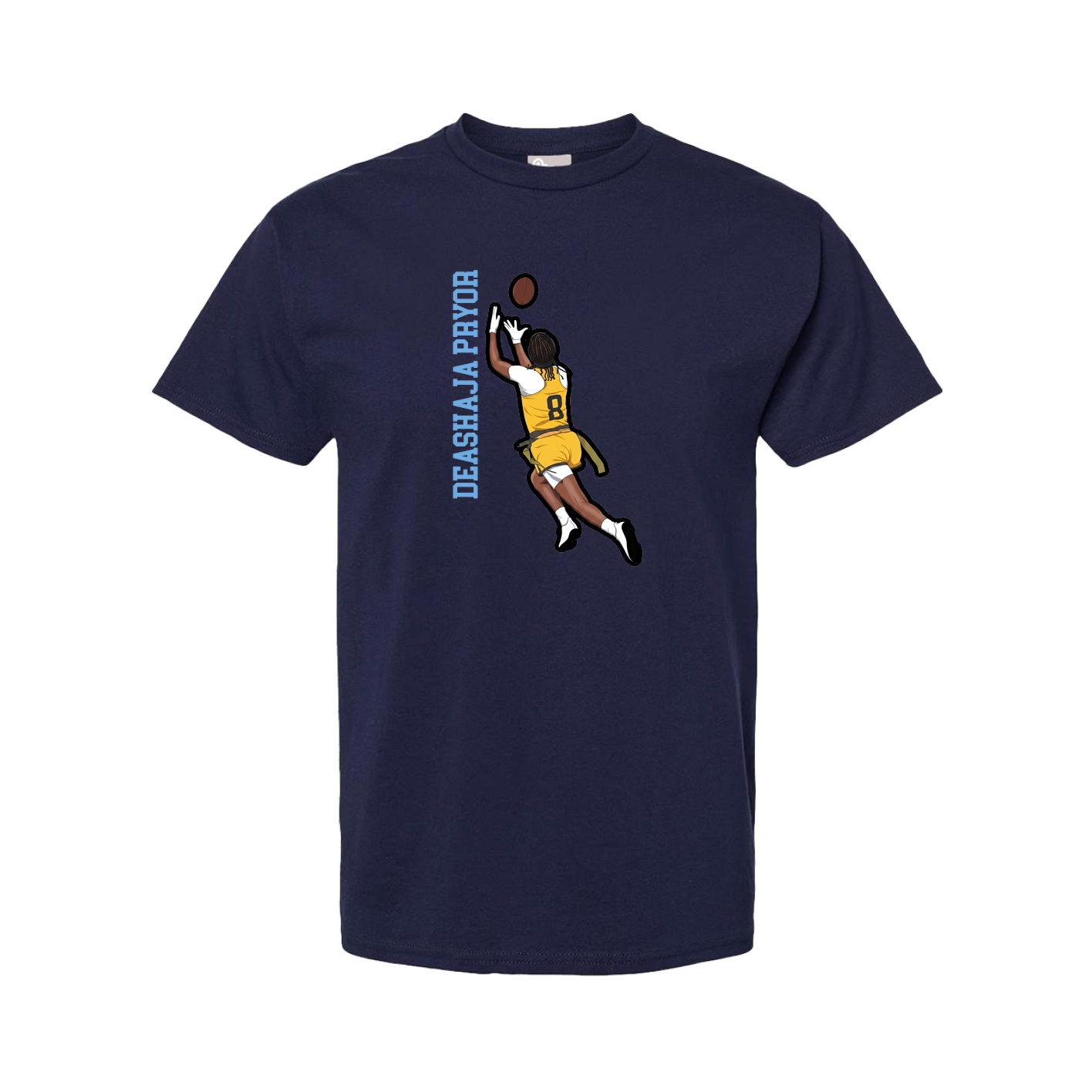 Tee — Name Vertical in Navy