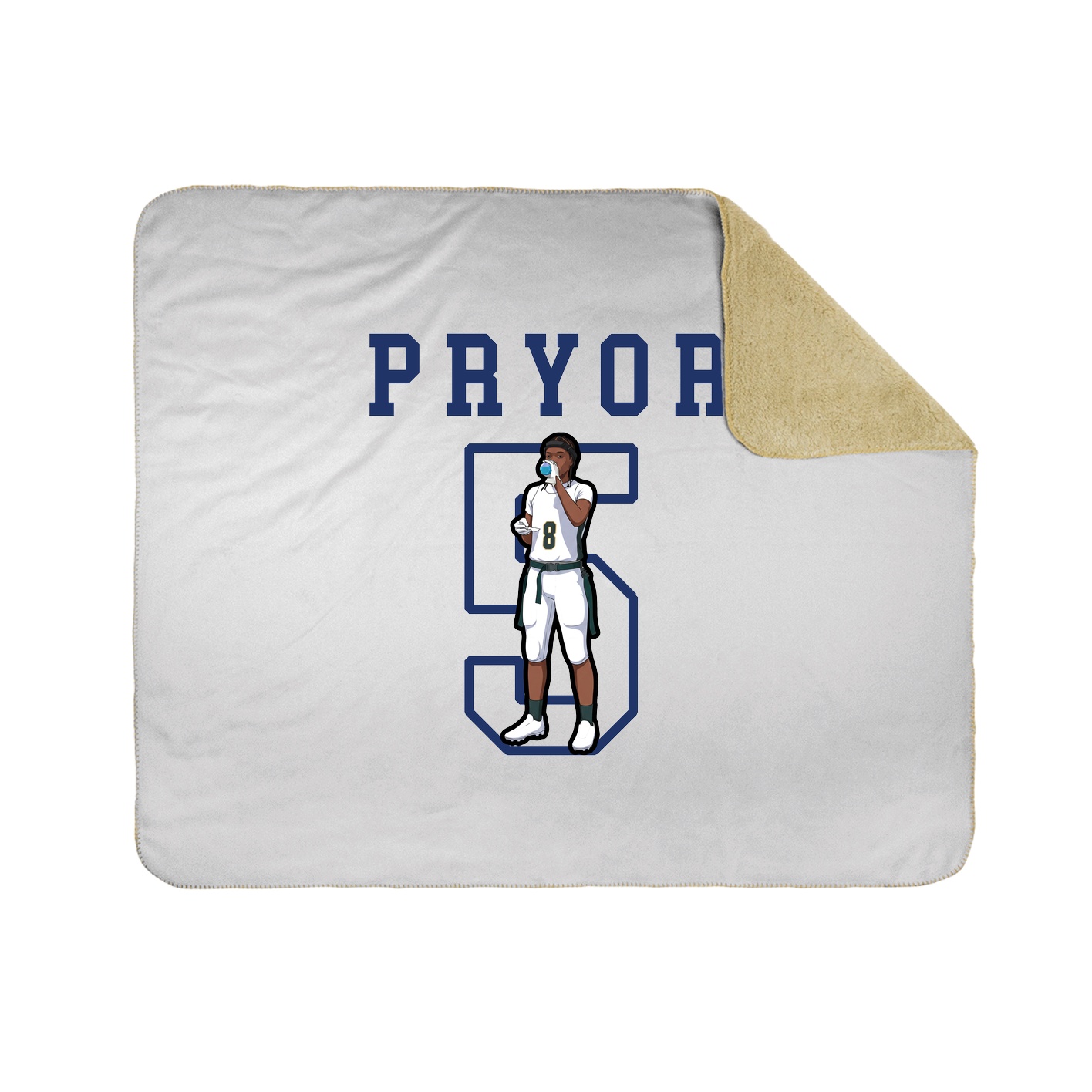 Throw Blanket — Shirsey in White
