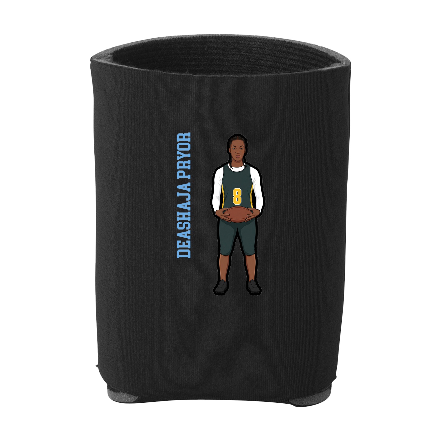 Can Holder — Name Vertical in Black