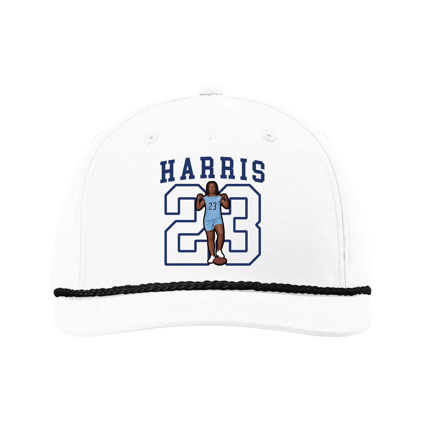 Five-Panel Classic Rope Cap — Shirsey in White