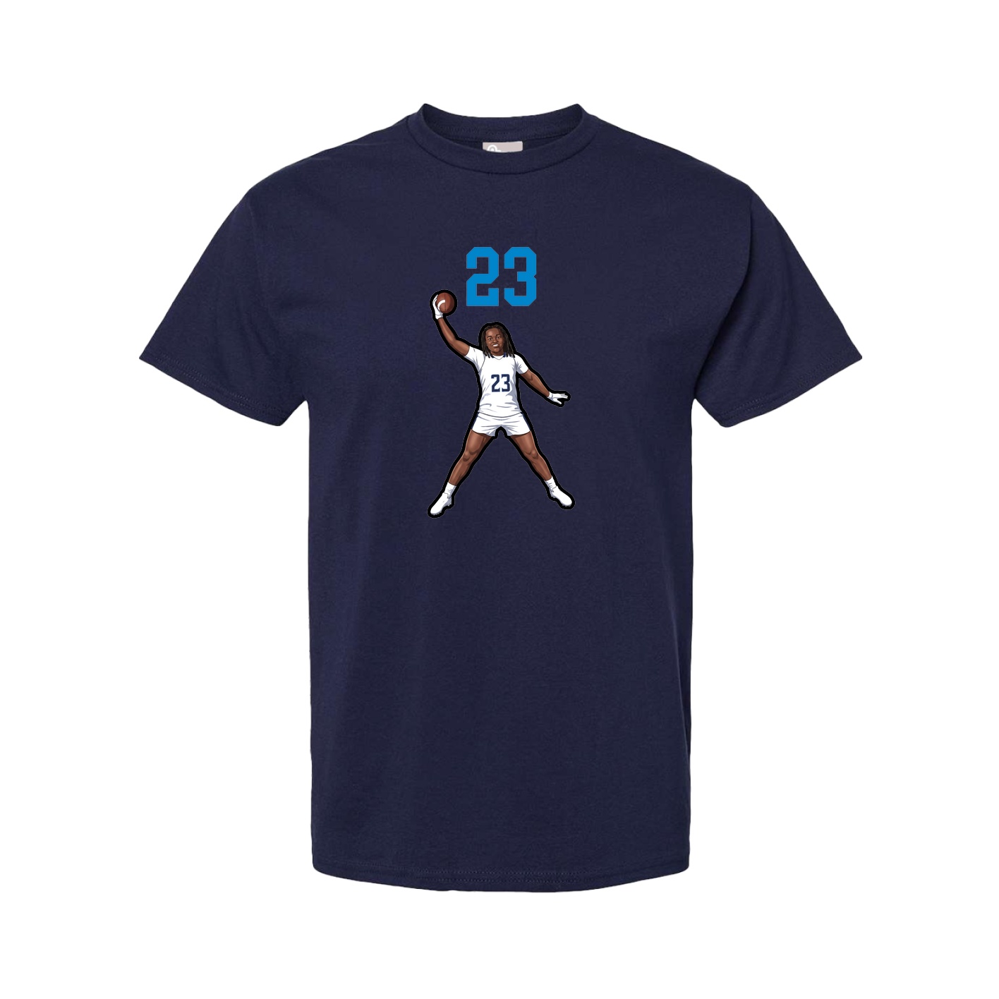 Tee — Number Top in Navy