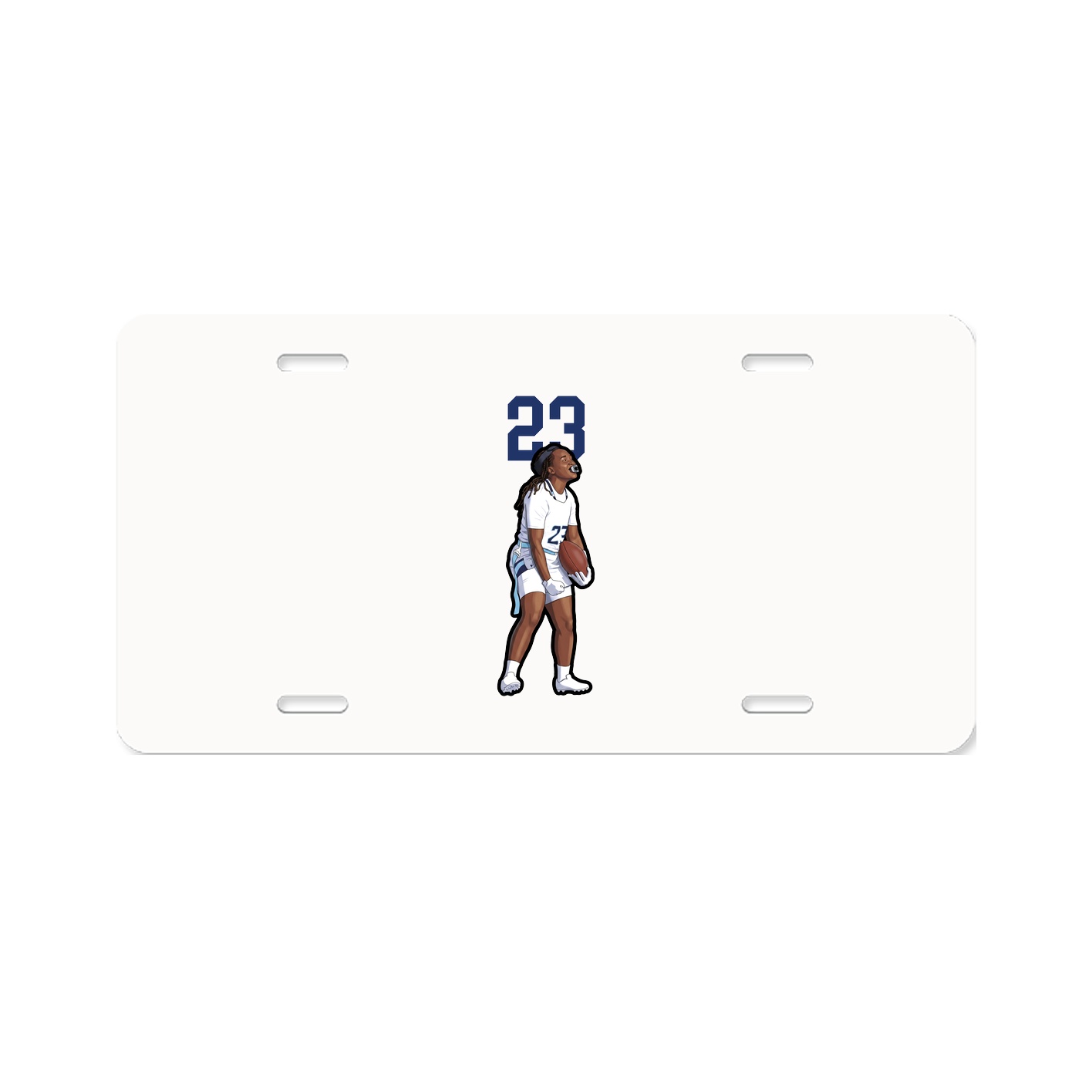 License Plate — Number Top in Classic