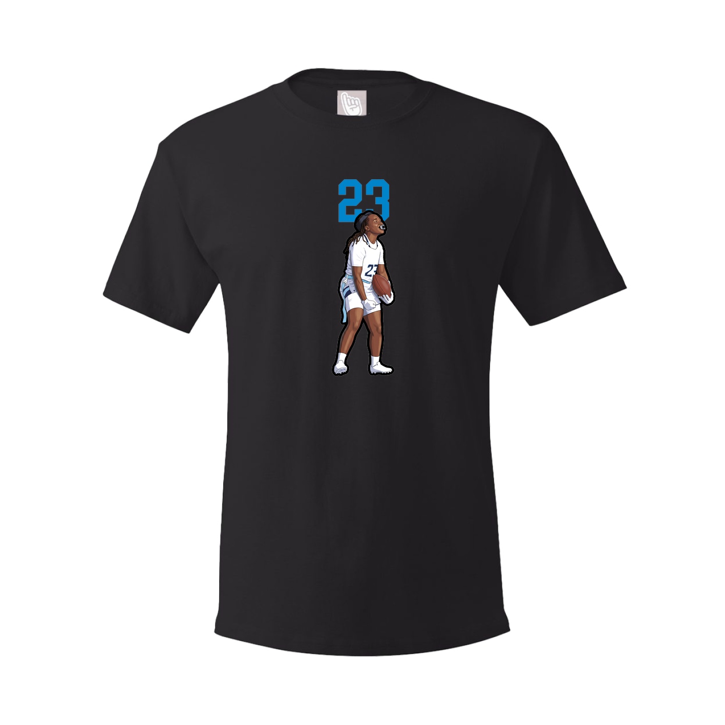 Youth Tee — Number Top in Black