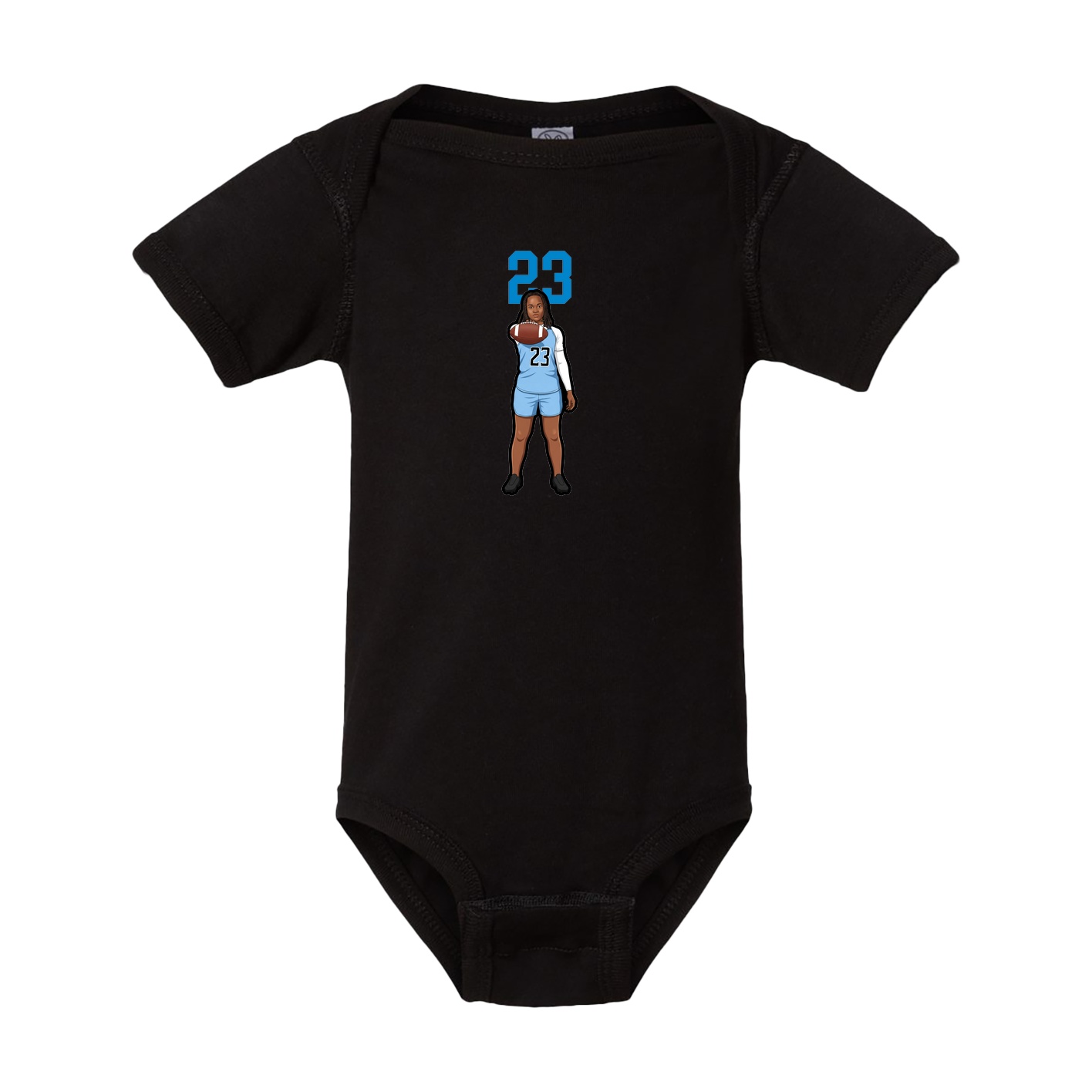 Baby Onesie — Number Top in Black