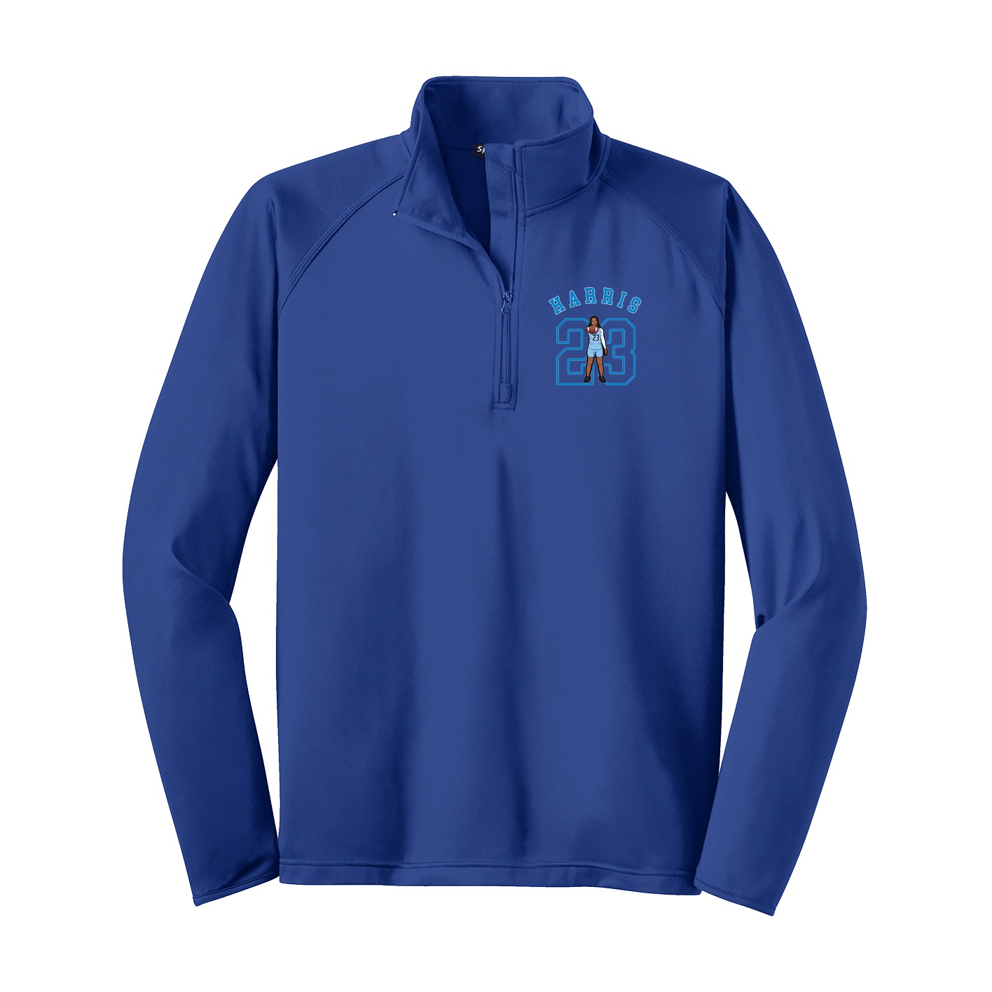 Q-Zip Pullover — Shirsey Arch in Royal