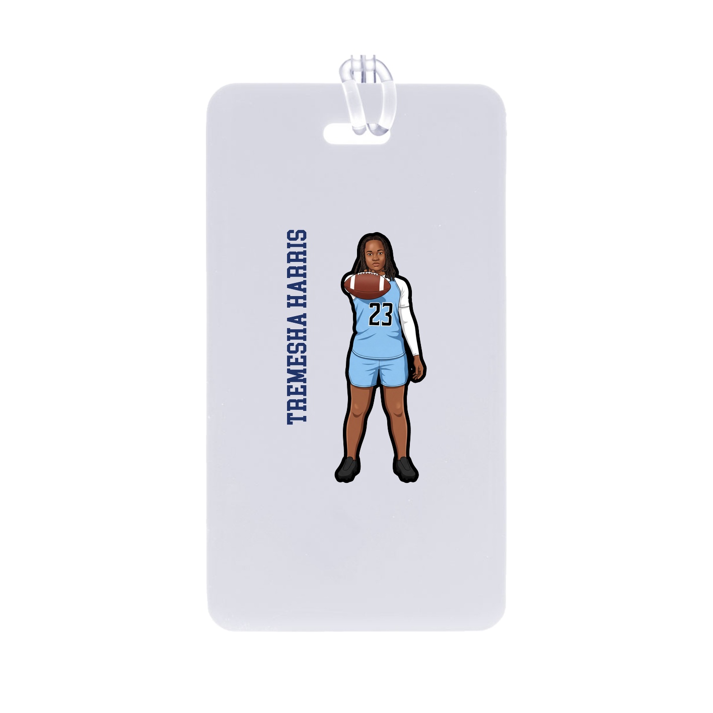 Bag Tag — Name Vertical in Classic