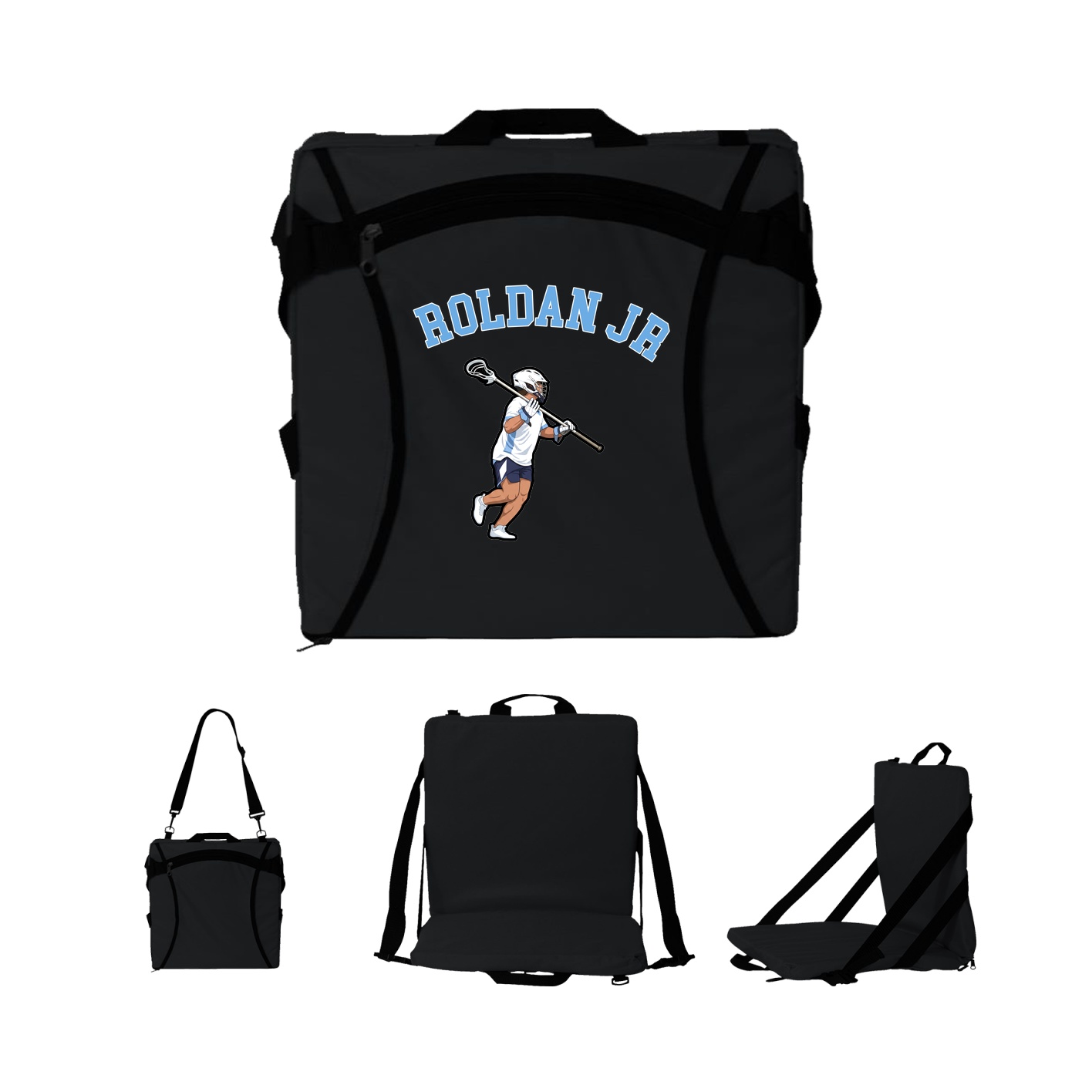 Folding Stadium Seat — Shirsey Arch in Black