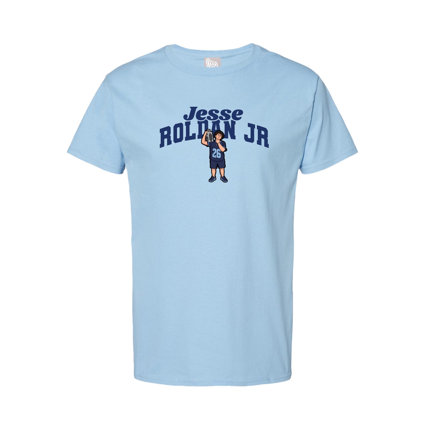 Youth Tee — Signature Arch in Light Blue