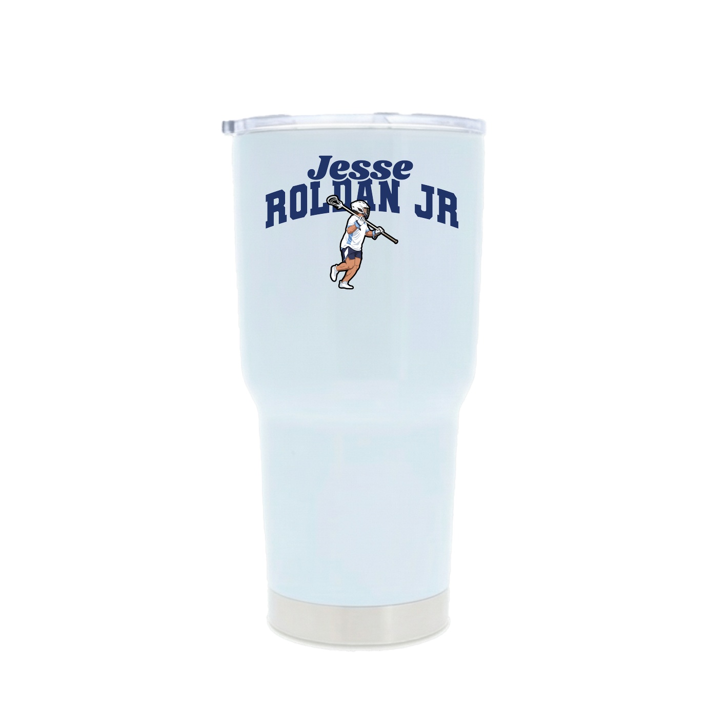 30oz Stainless Steel Tumbler — Signature Arch in White