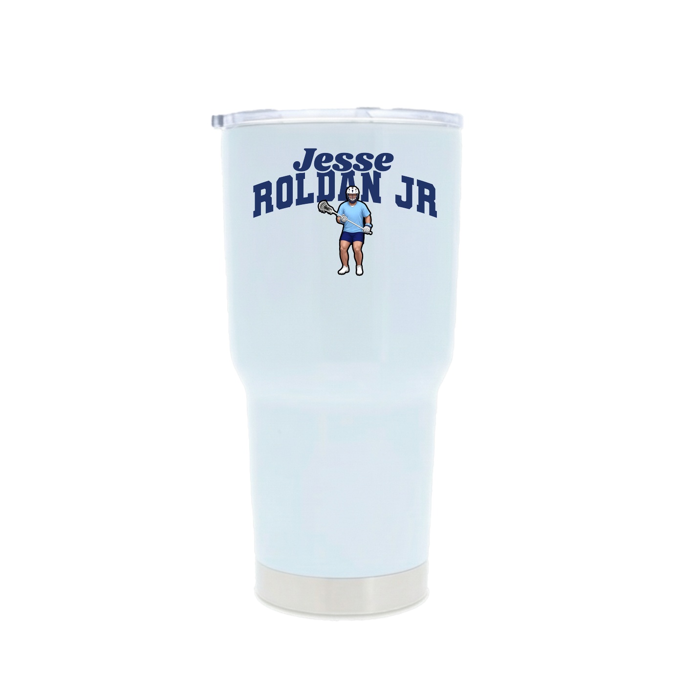 30oz Stainless Steel Tumbler — Signature Arch in White