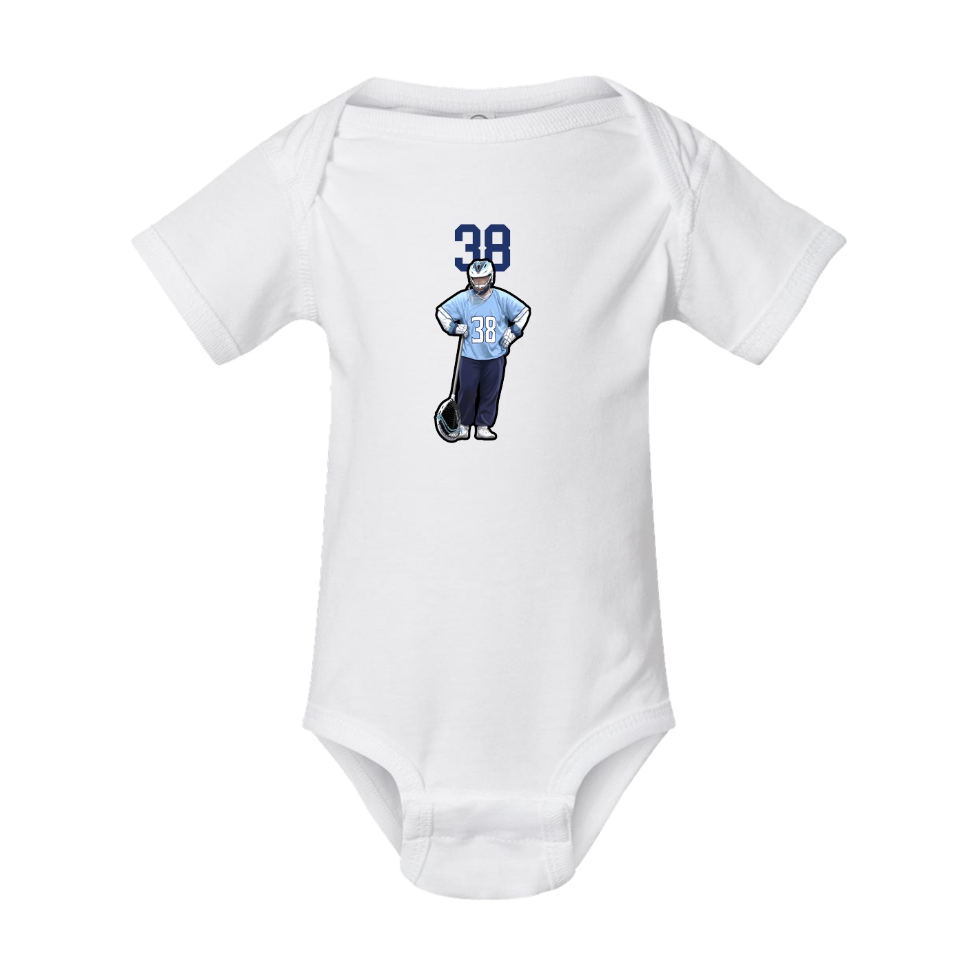 Baby Onesie — Number Top in White