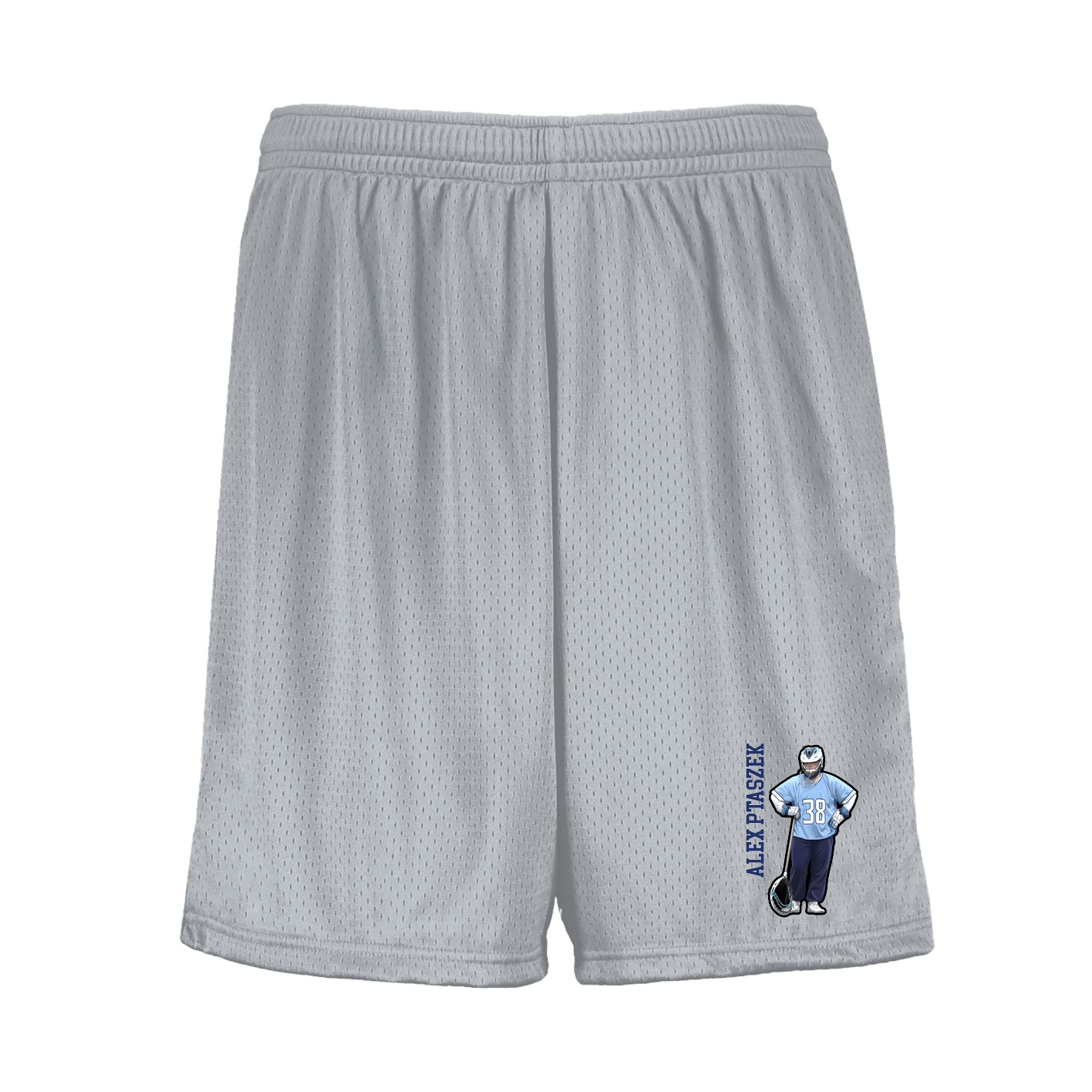 Shorts — Name Vertical in Silver