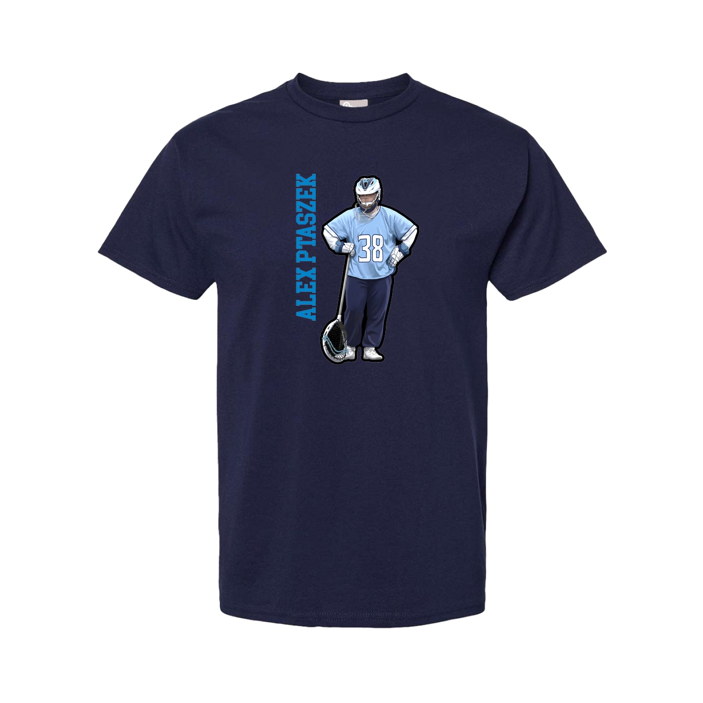 Youth Tee — Name Vertical in Navy