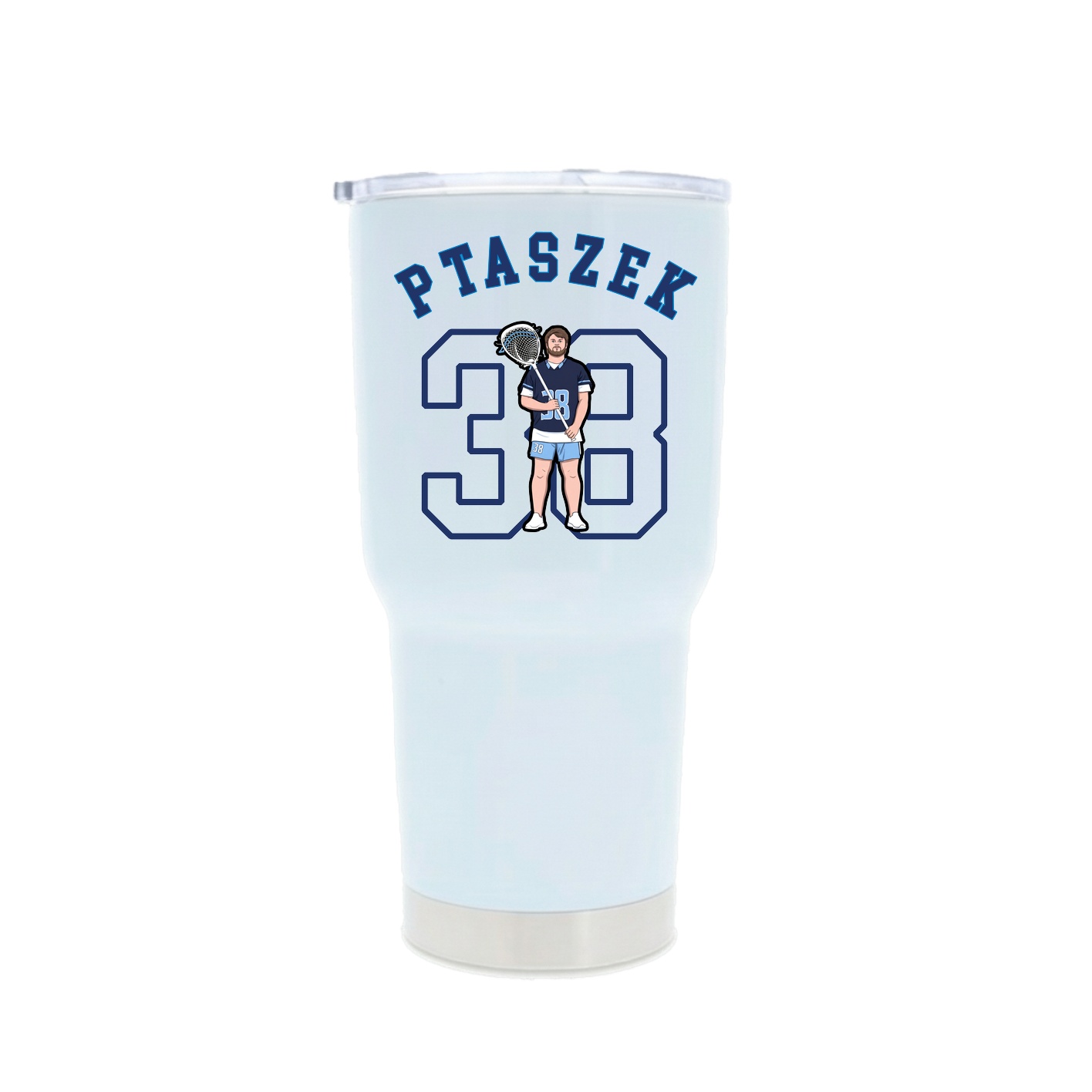 30oz Stainless Steel Tumbler — Shirsey Arch in White