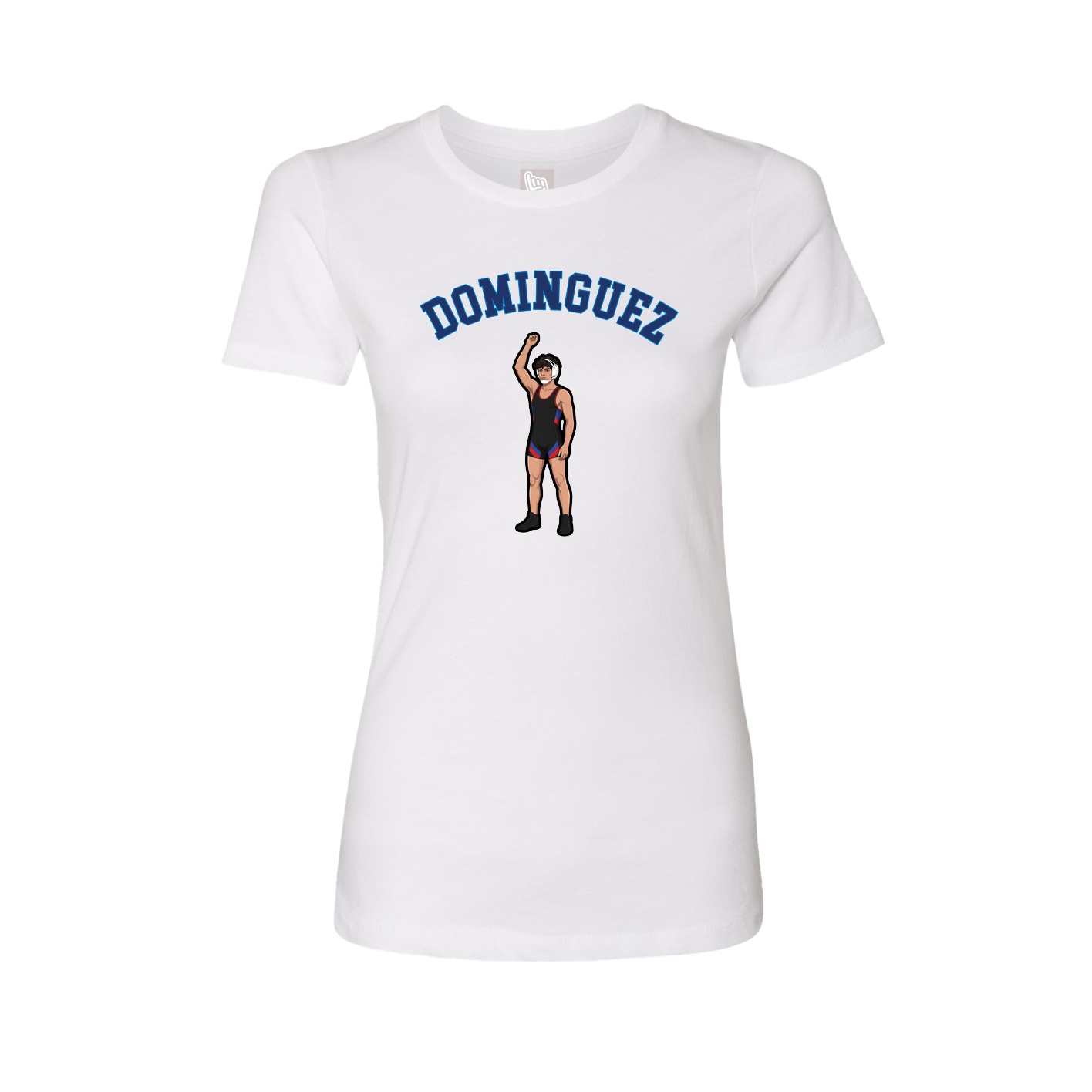 Fitted Women's Tee — Shirsey Arch in White
