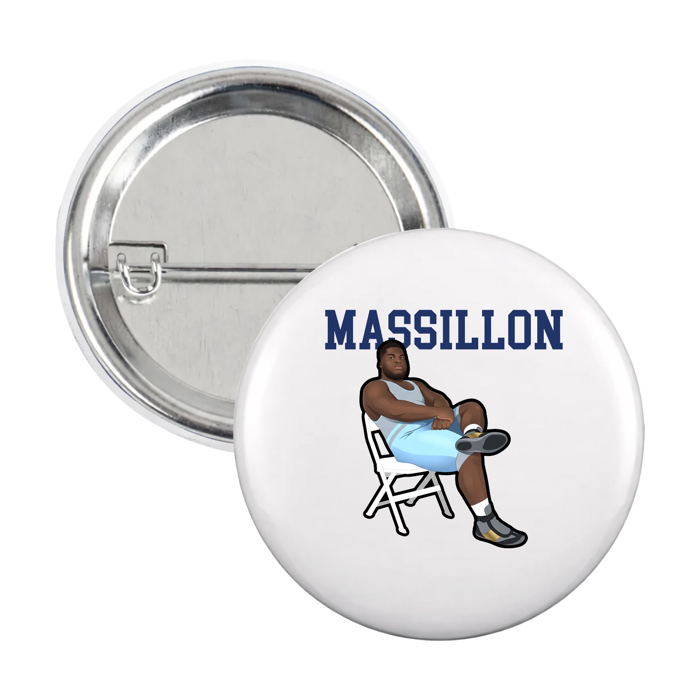 Game Day Button — Shirsey in White