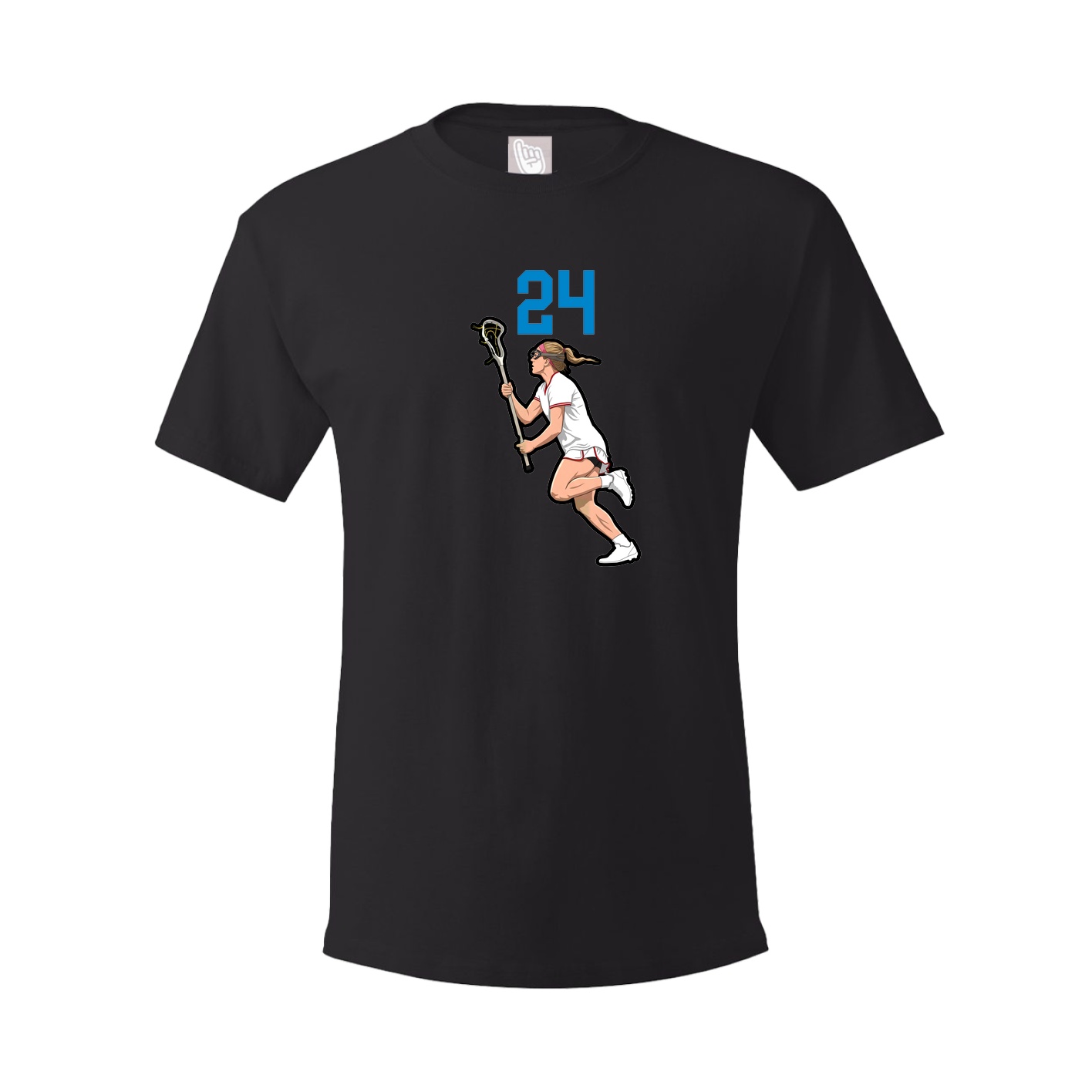 Youth Tee — Number Top in Black