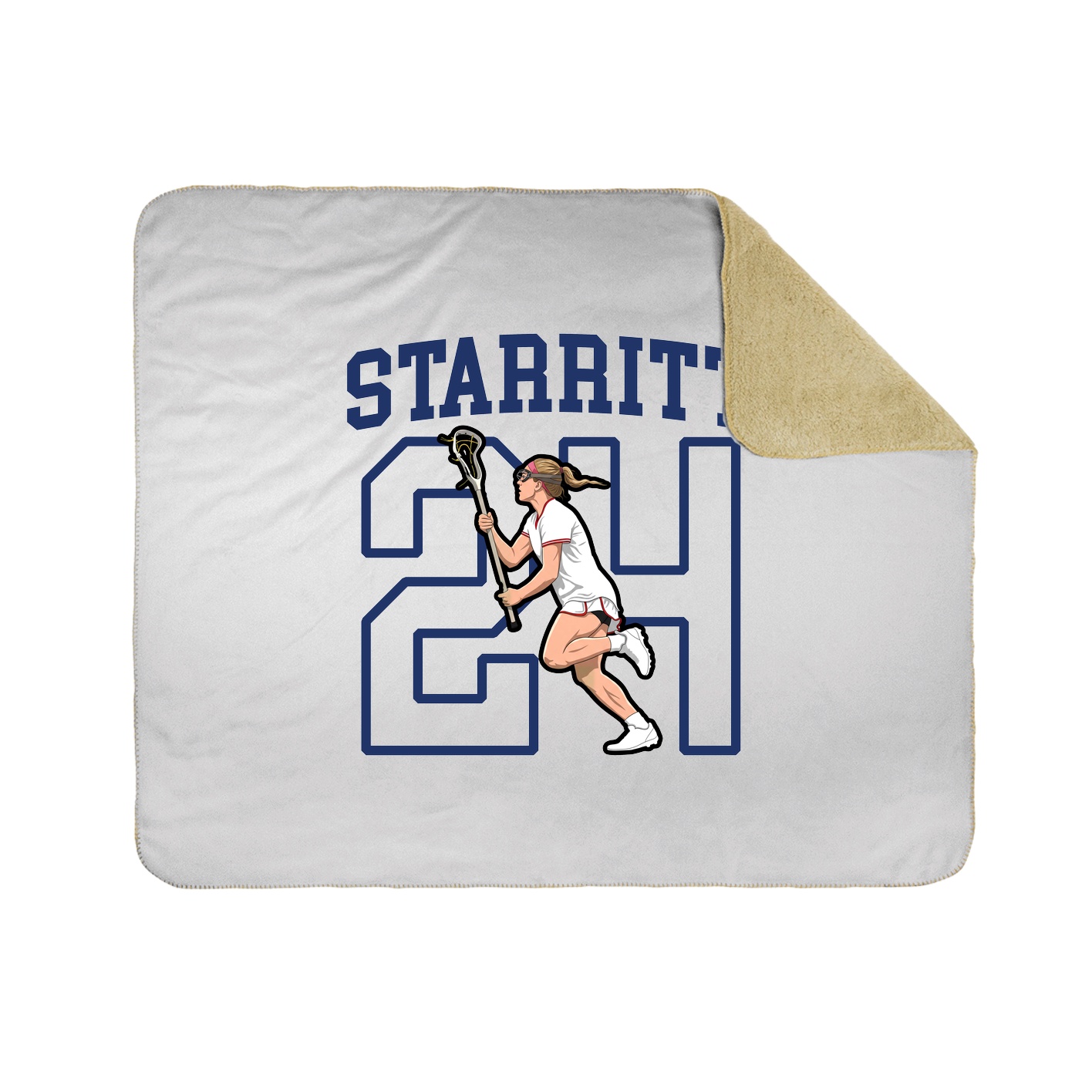 50x60 Sherpa Lined Throw Blanket