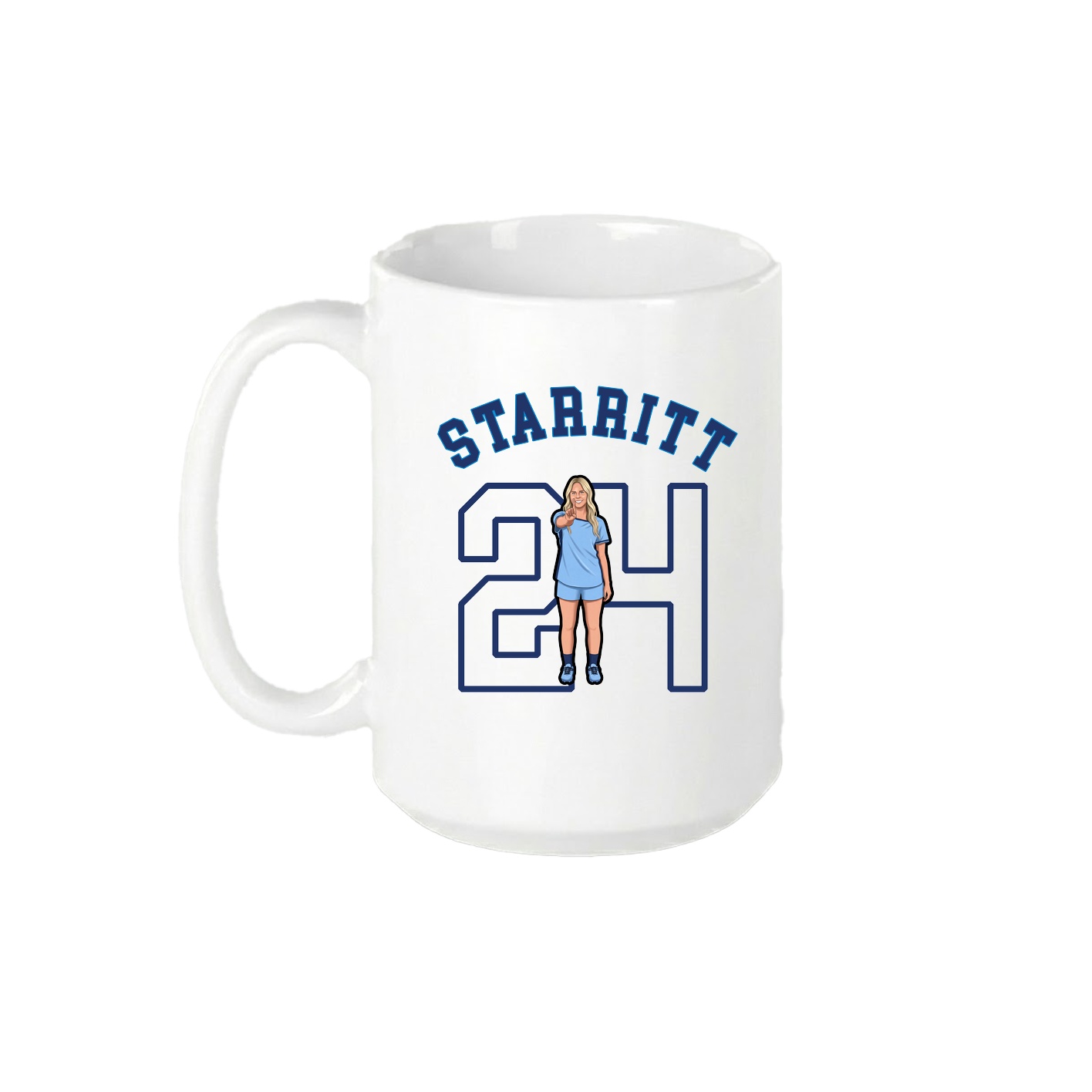 15oz Coffee Mug — Shirsey Arch in White