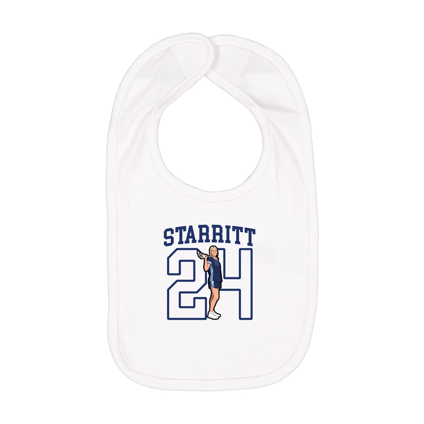 Infant Bib — Shirsey in White