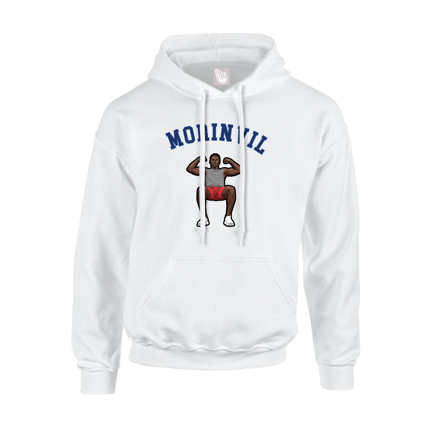 Youth Hoodie — Shirsey Arch in White