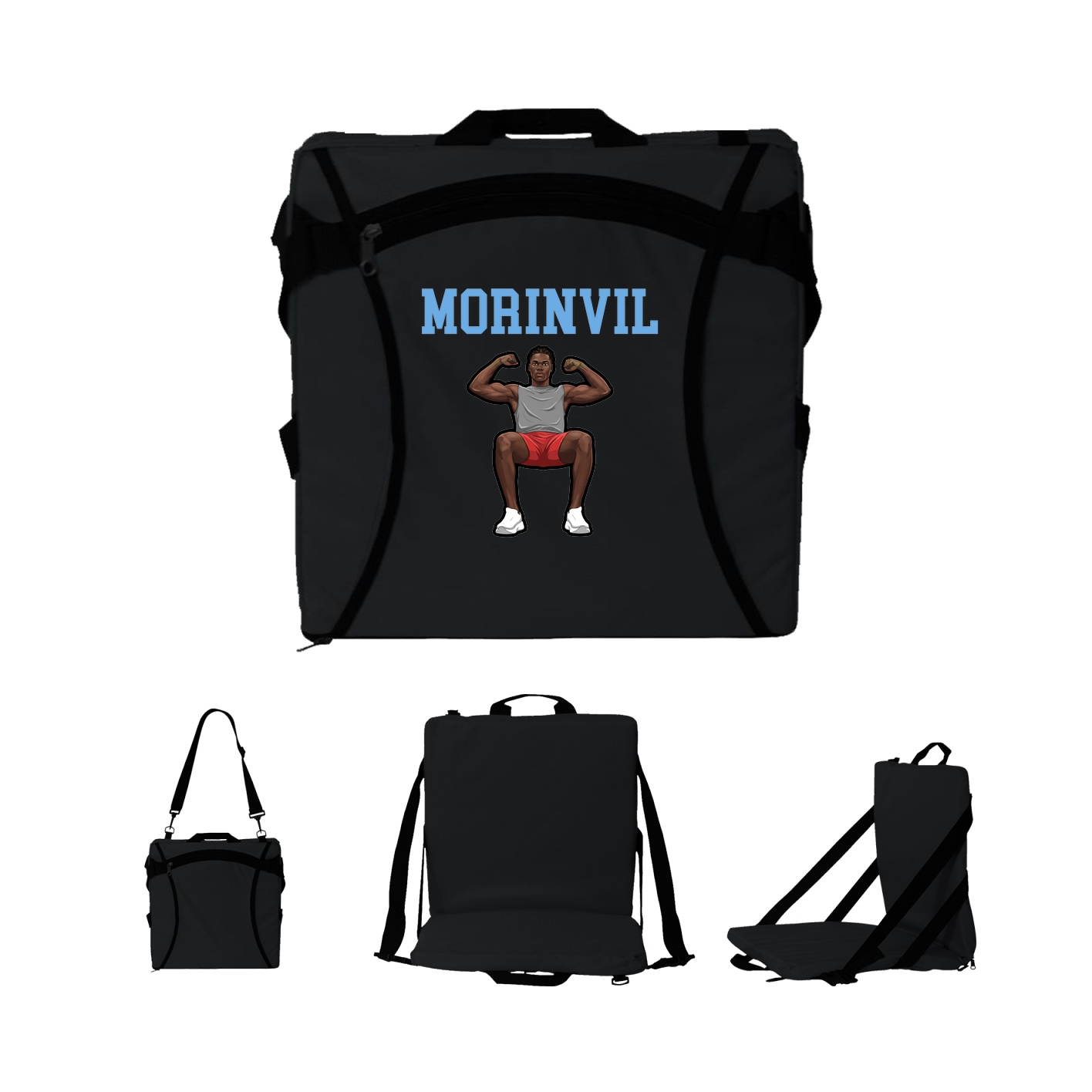 Folding Stadium Seat — Shirsey in Black