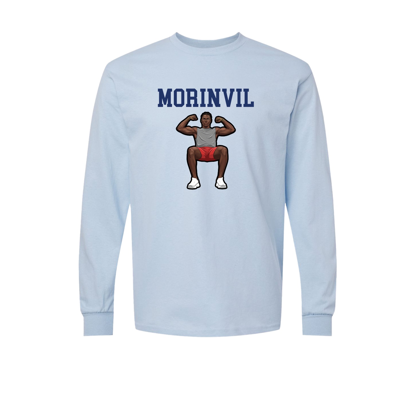 Long Sleeve Tee — Shirsey in Light Blue