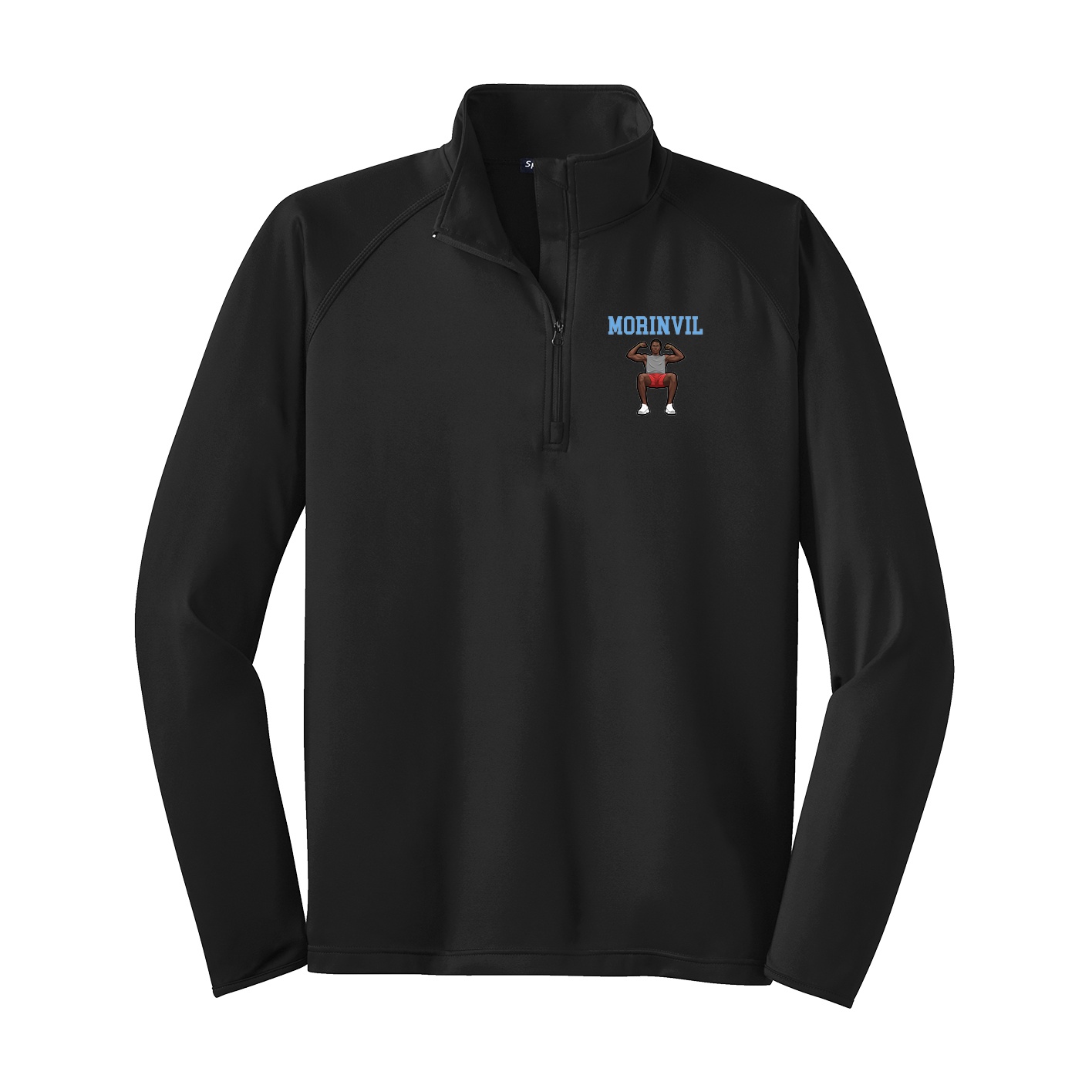 Q-Zip Pullover — Shirsey in Black