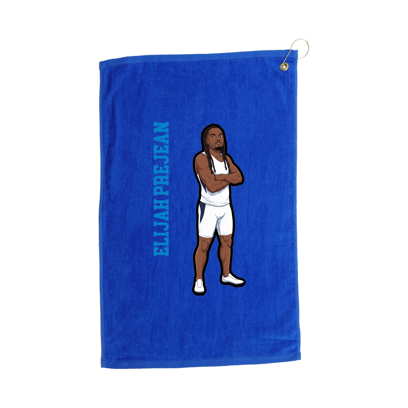 Golf Towel — Name Vertical in Royal