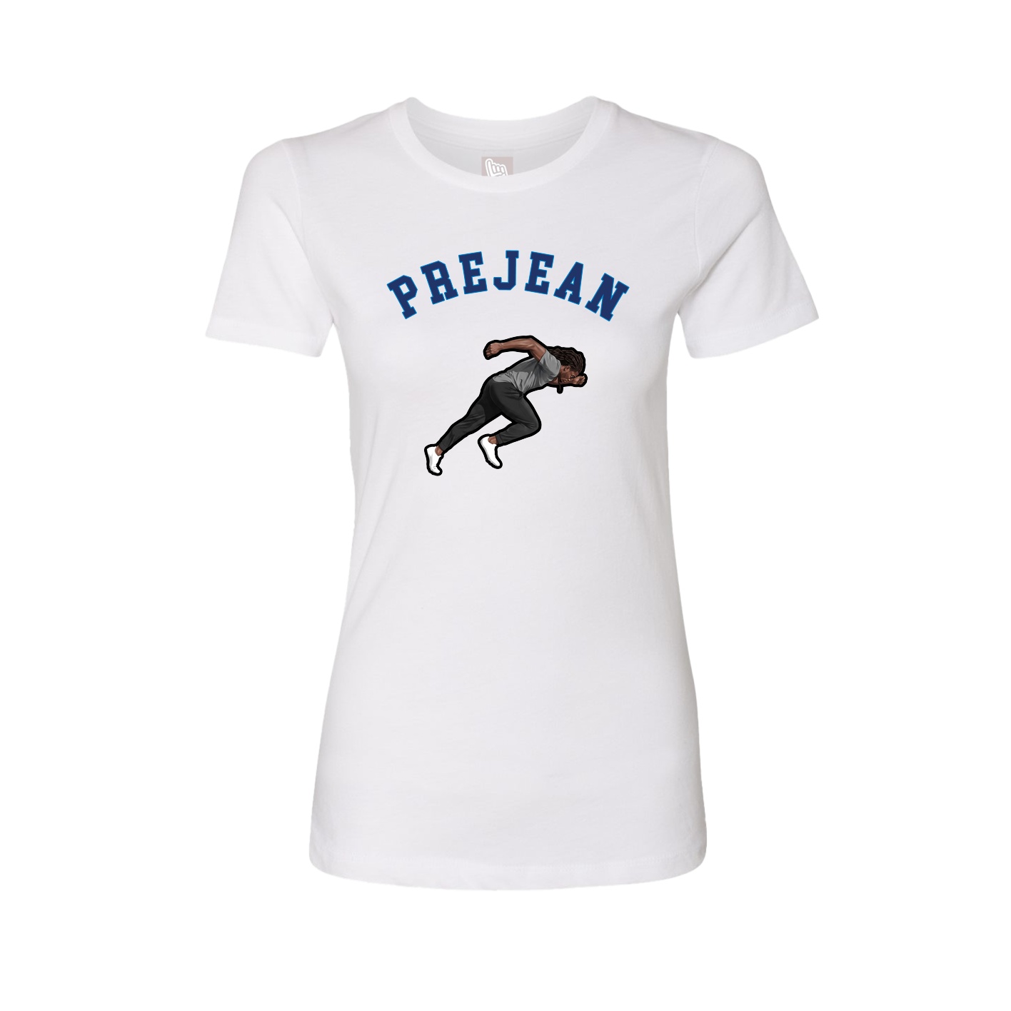 Fitted Women's Tee — Shirsey Arch in White