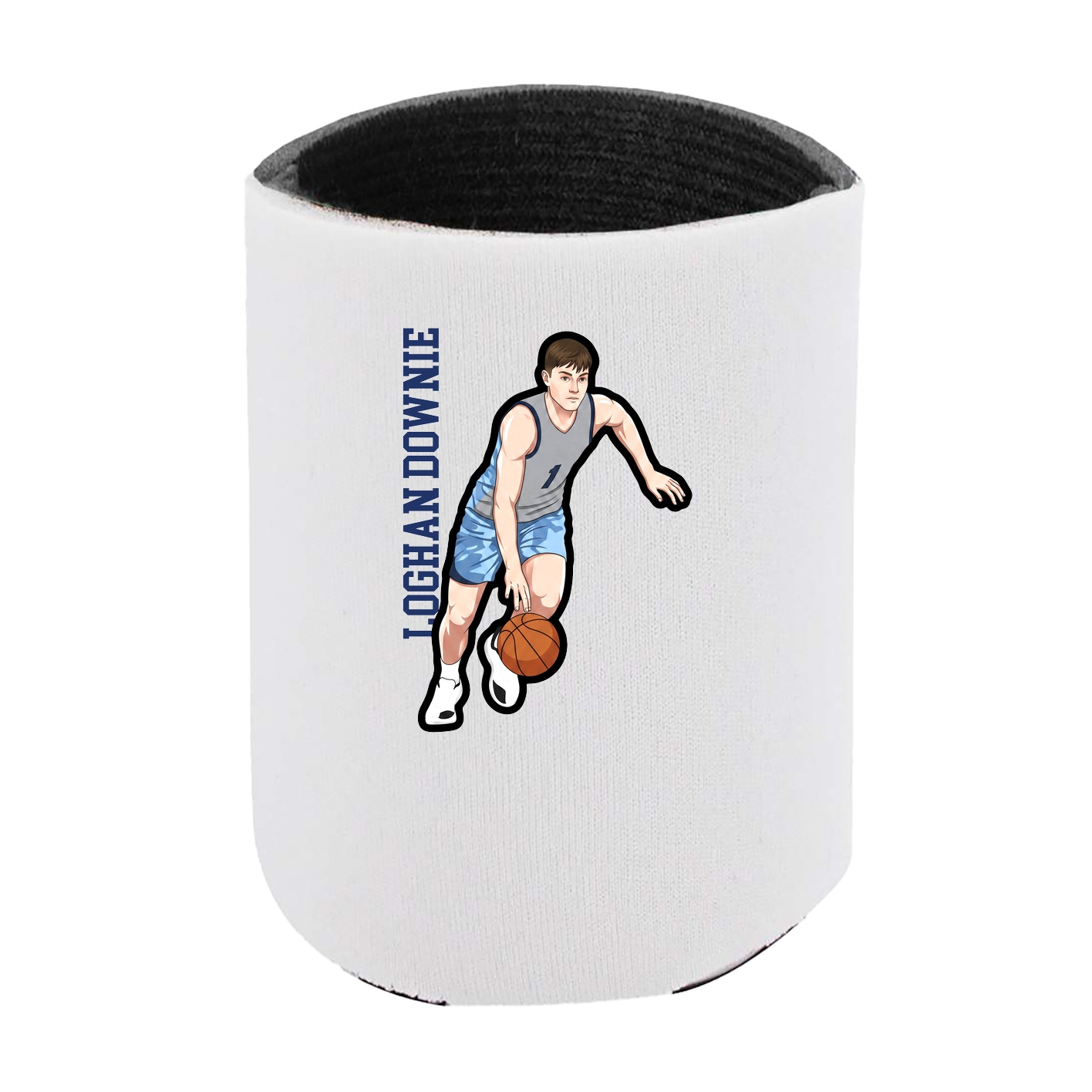 Can Holder — Name Vertical in White