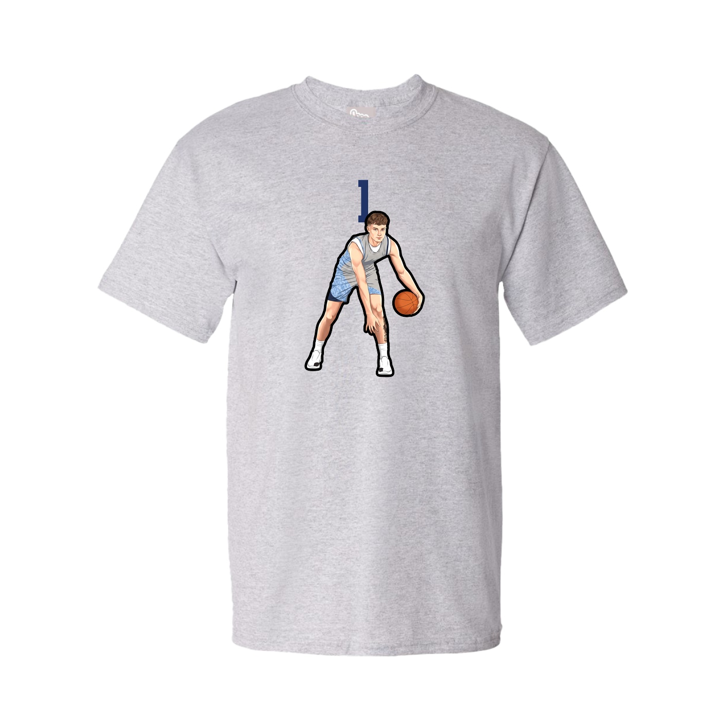 Tee — Number Top in Grey