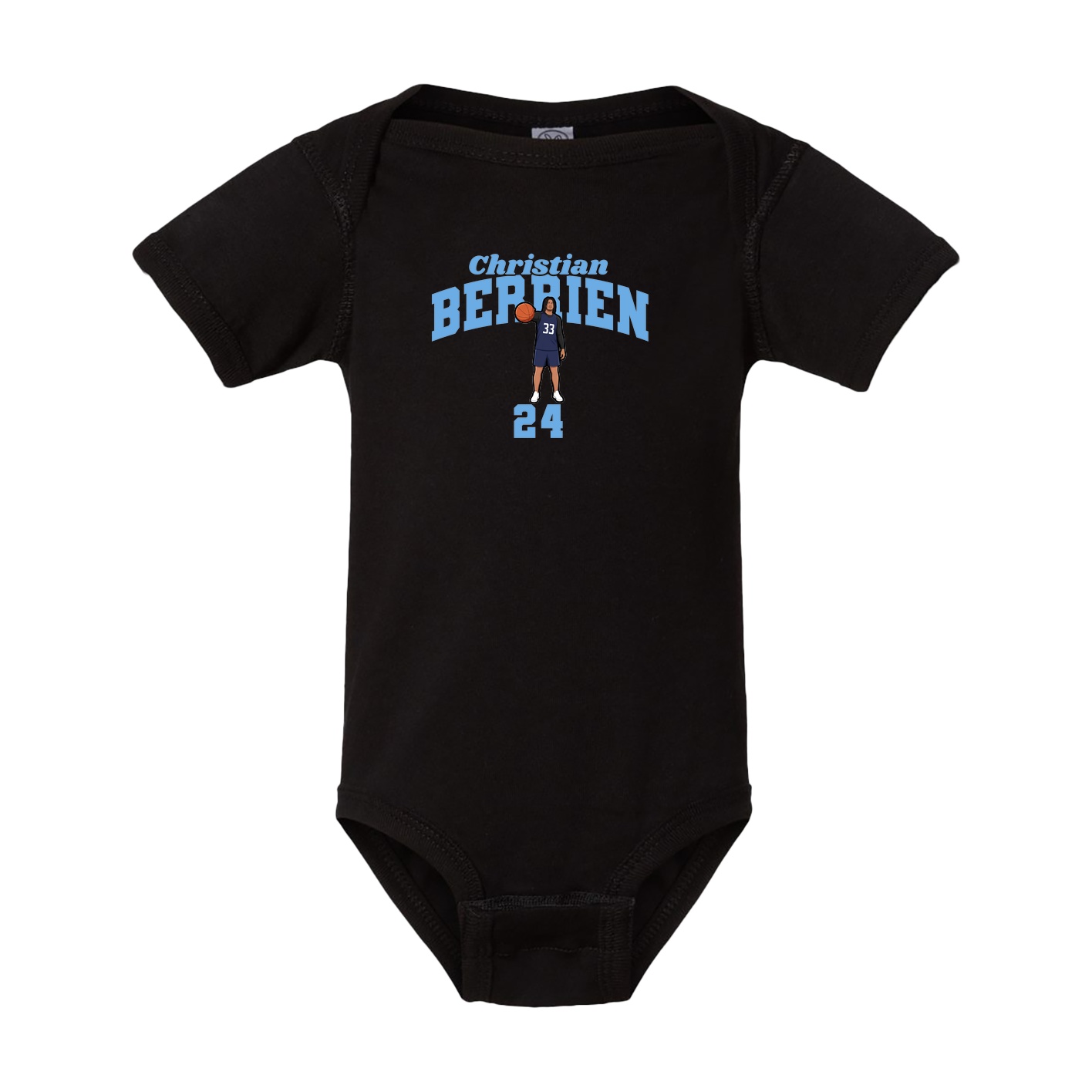 Baby Onesie — Signature Arch in Black