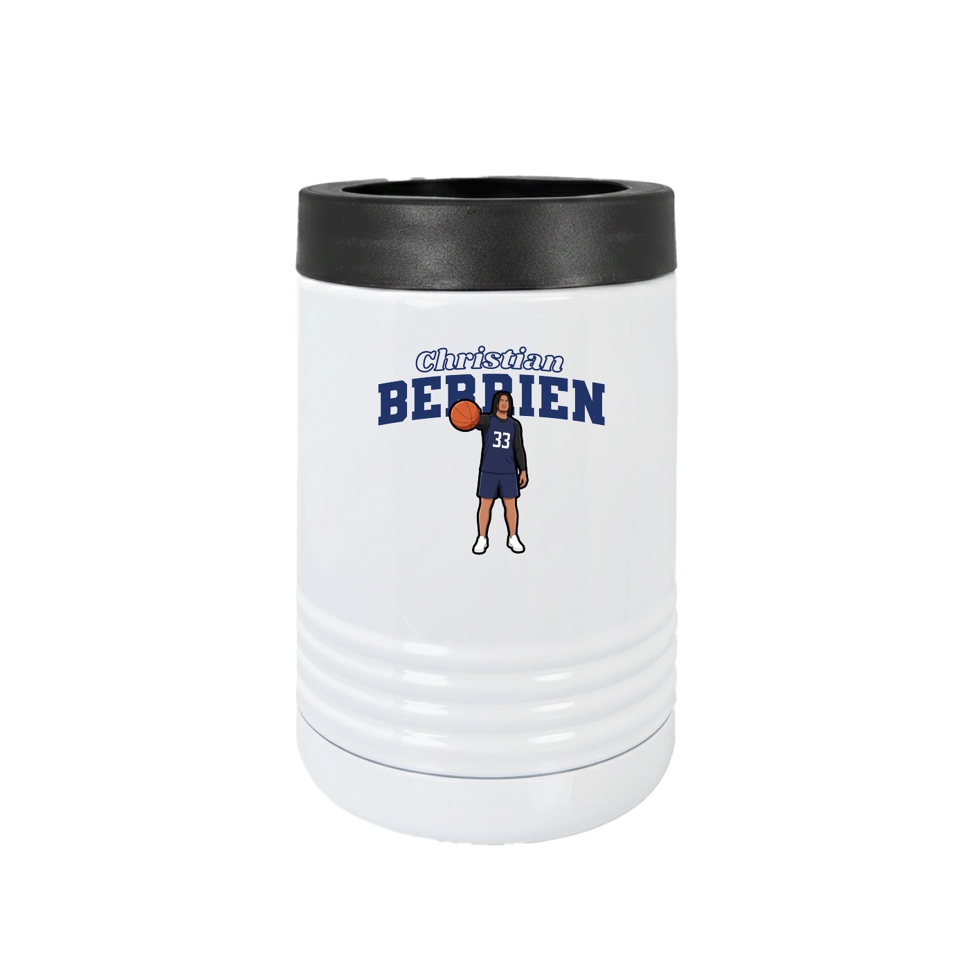 Beverage Holder — Name Arch in White