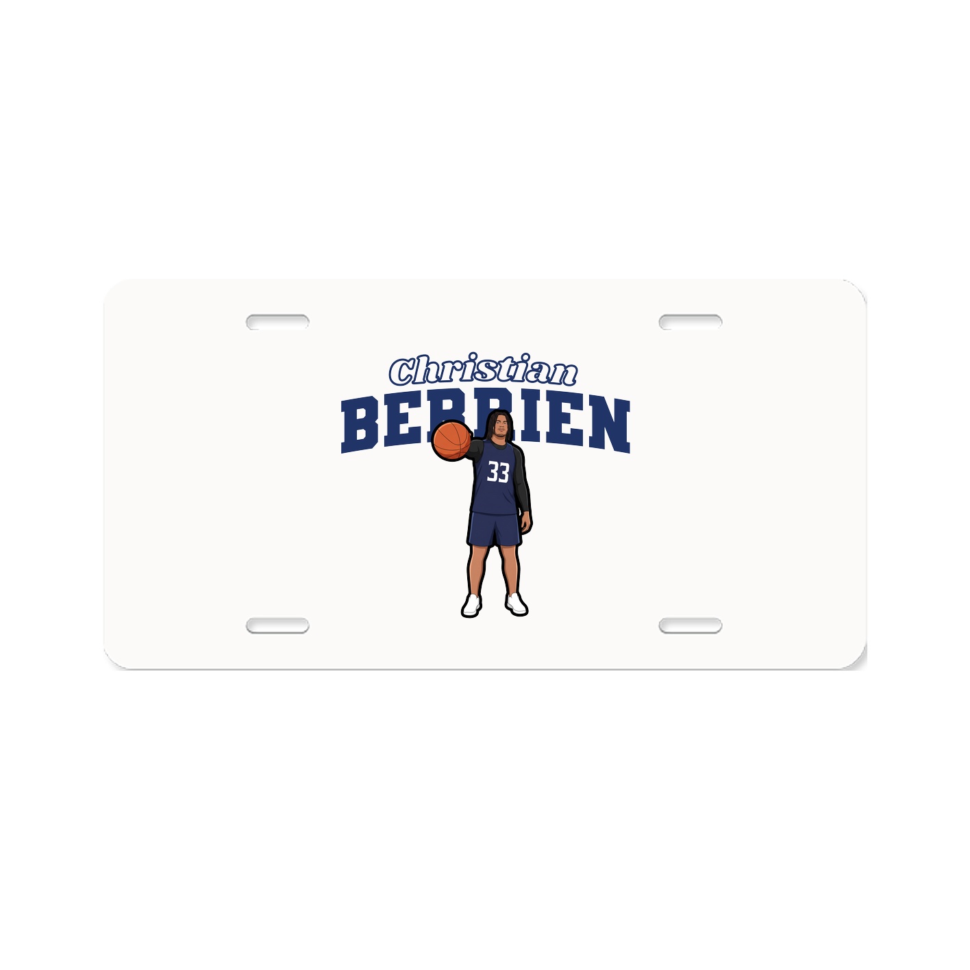 License Plate — Name Arch in Classic