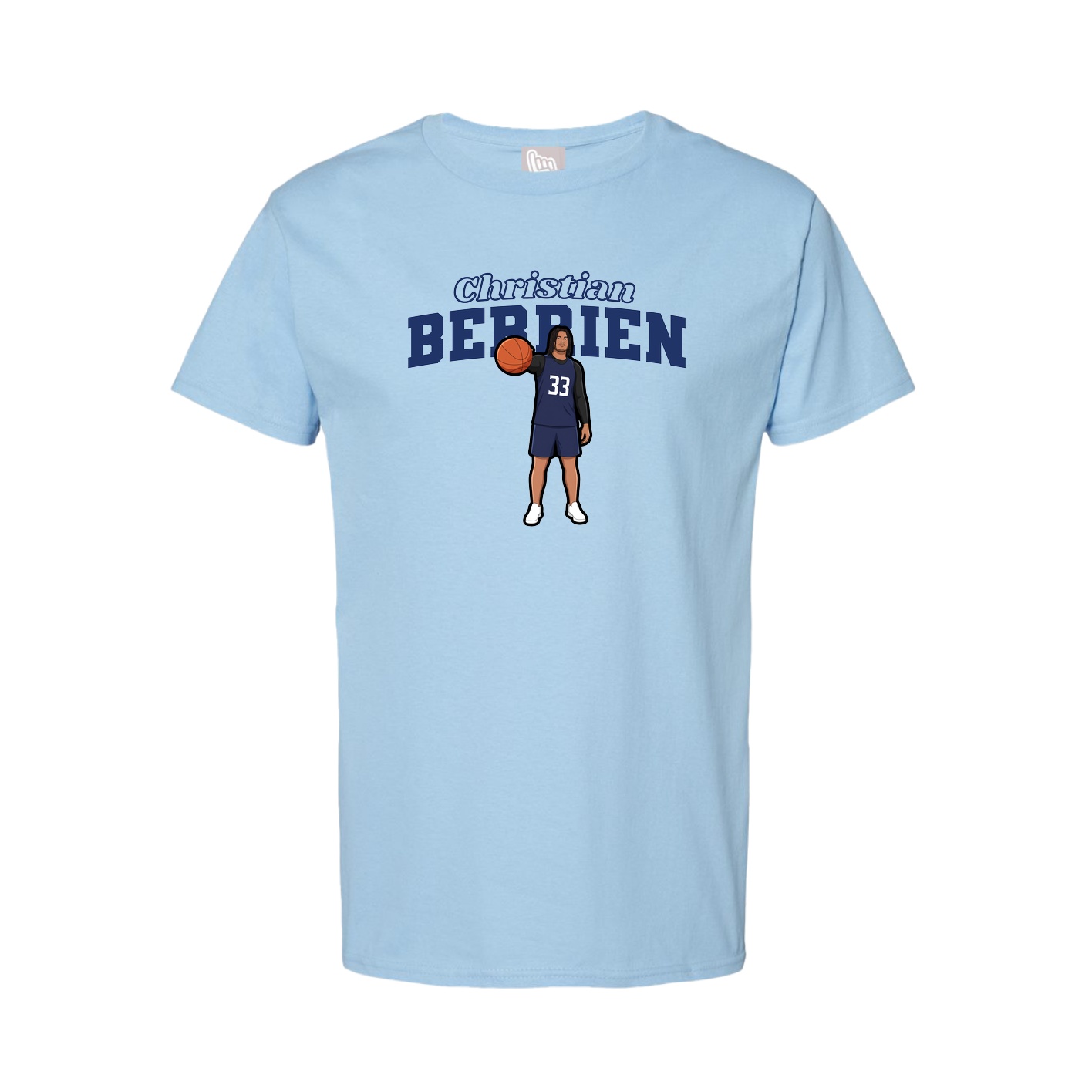 Youth Tee — Name Arch in Light Blue
