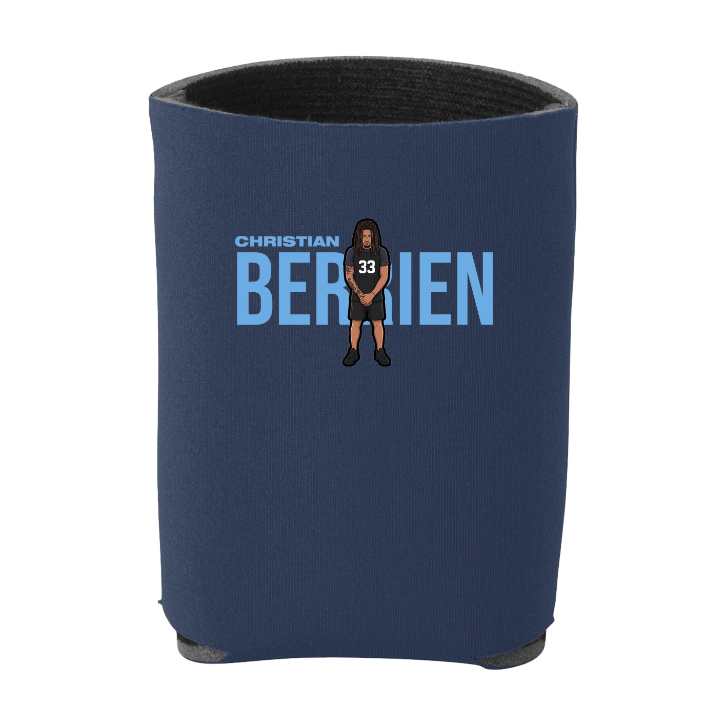 Can Holder — Player Name in Navy