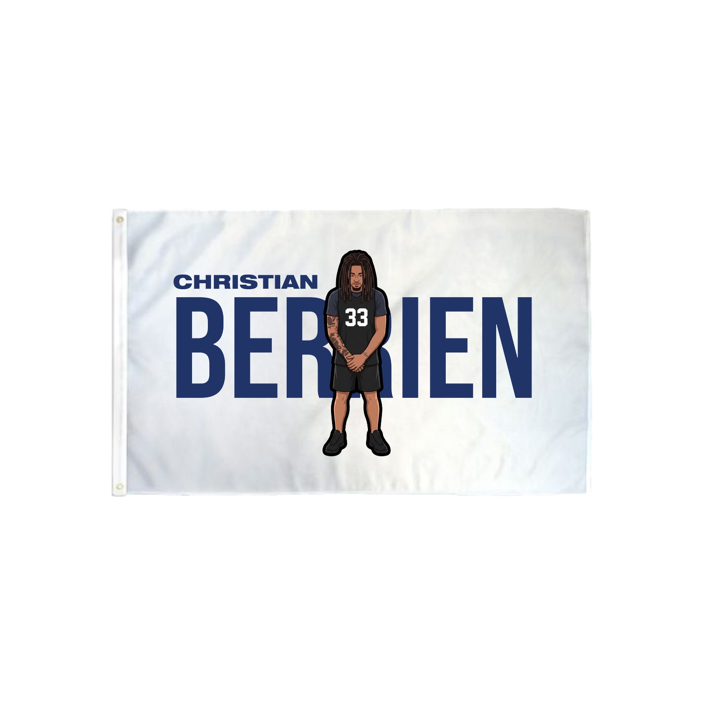 3x5 Flag — Player Name in Classic